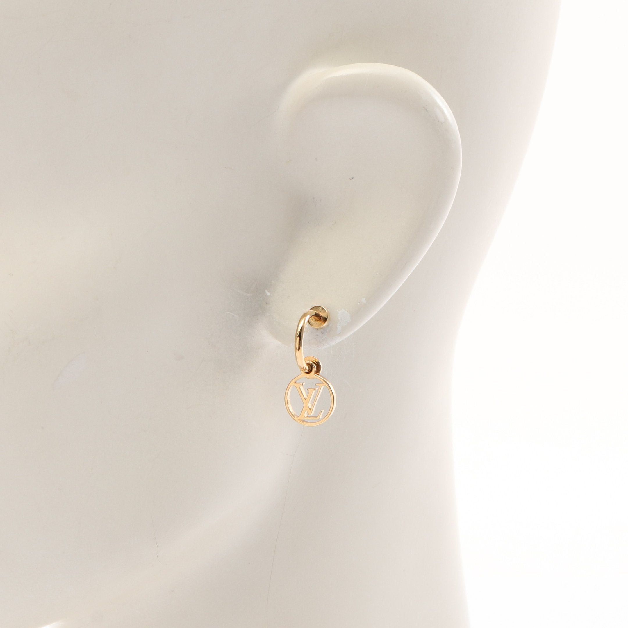 Louis Vuitton Louis Vuitton Bookle Dreille Blooming Earrings Gp Gold Size ONE SIZE - 4 Thumbnail