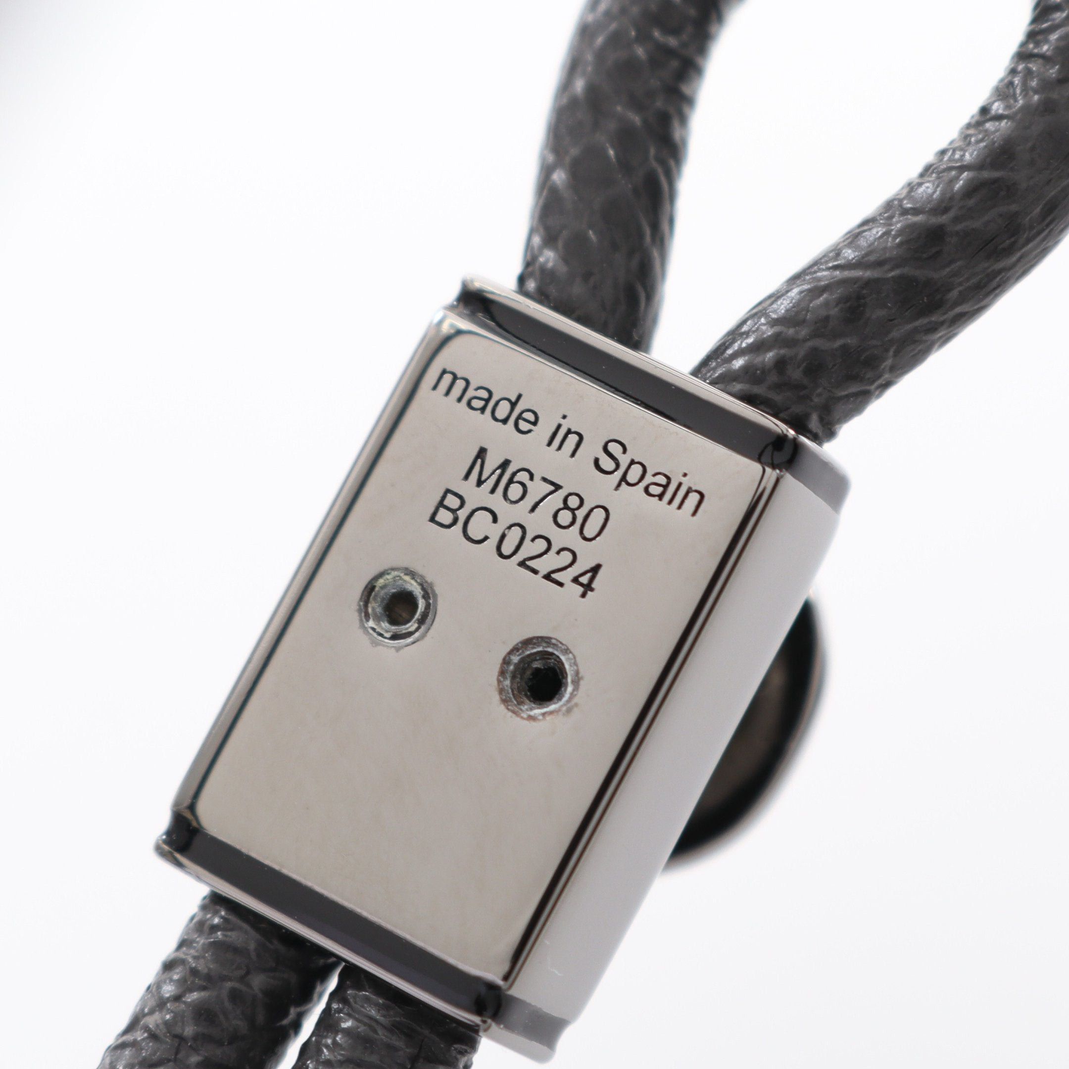 Louis Vuitton Louis Vuitton Loop It Monogram Eclipse Bracelet Leather Black Size ONE SIZE - 4 Thumbnail