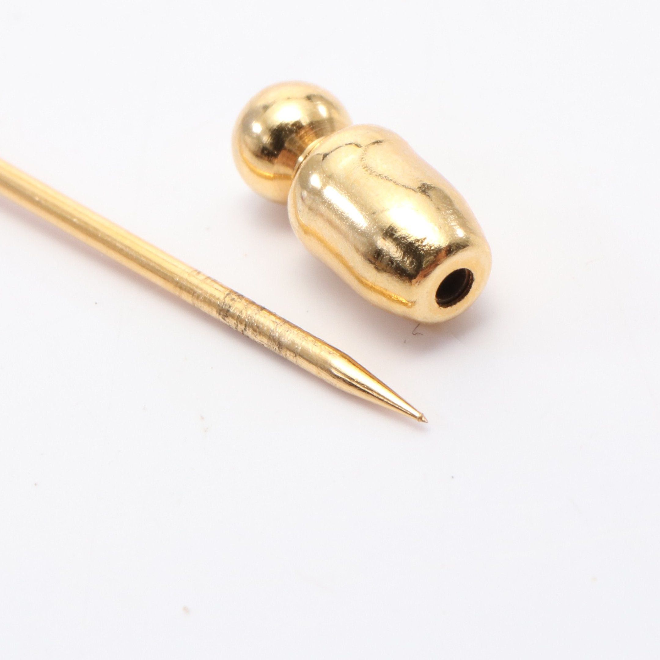 Hermes Hermes Hose Pin Brooch Gp Gold Size ONE SIZE - 4 Thumbnail