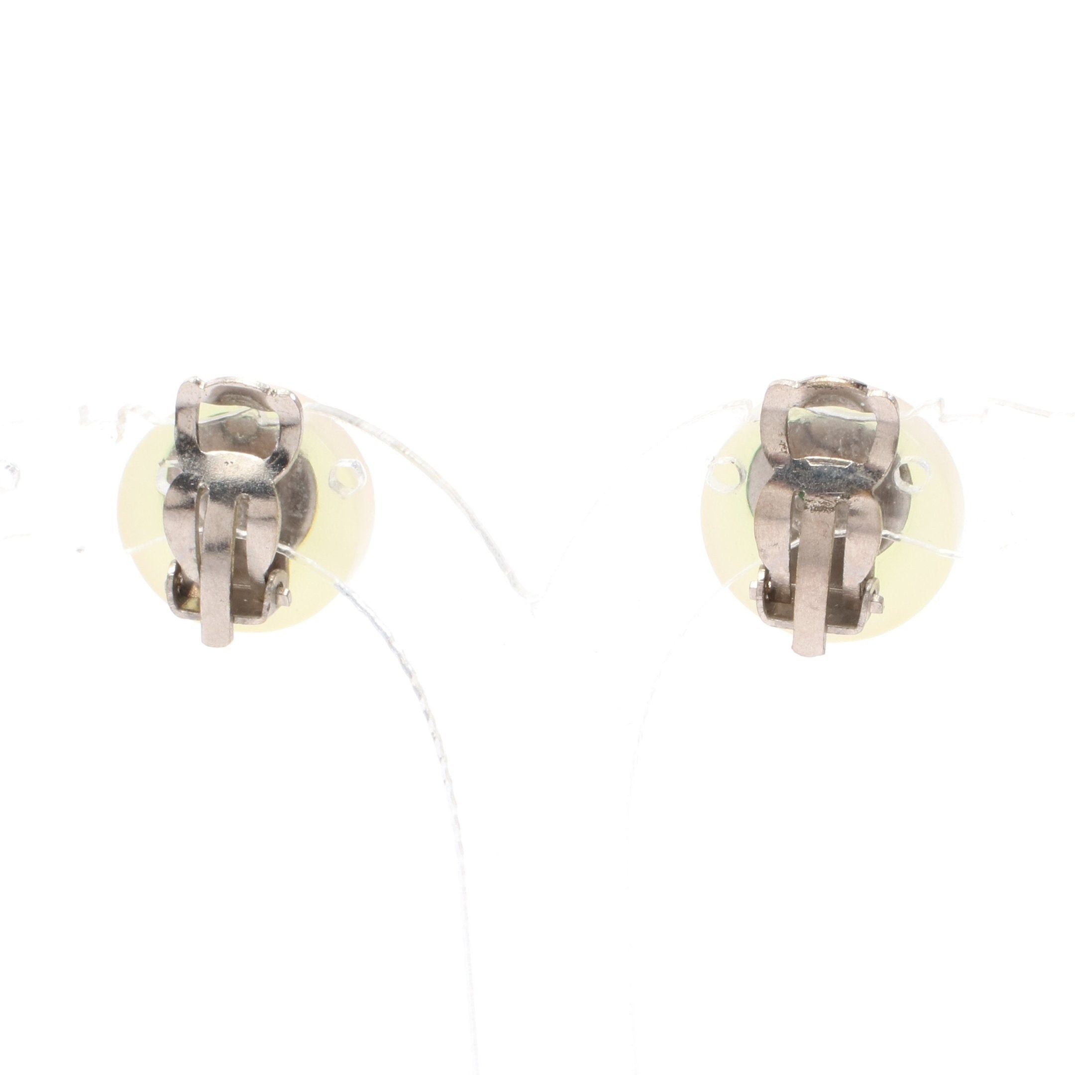 Chanel Chanel Earrings Off White Silver 00C Size ONE SIZE - 2 Thumbnail