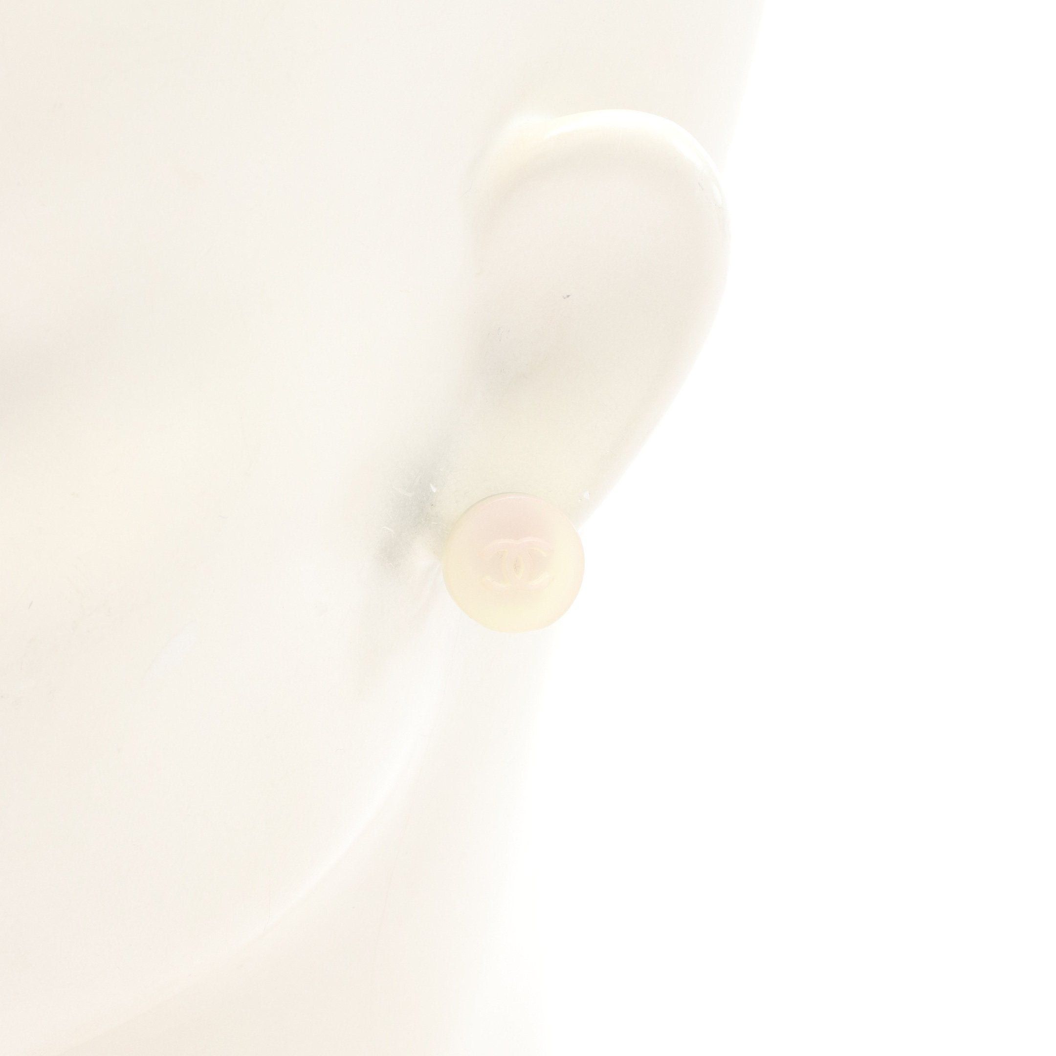 Chanel Chanel Earrings Off White Silver 00C Size ONE SIZE - 4 Thumbnail