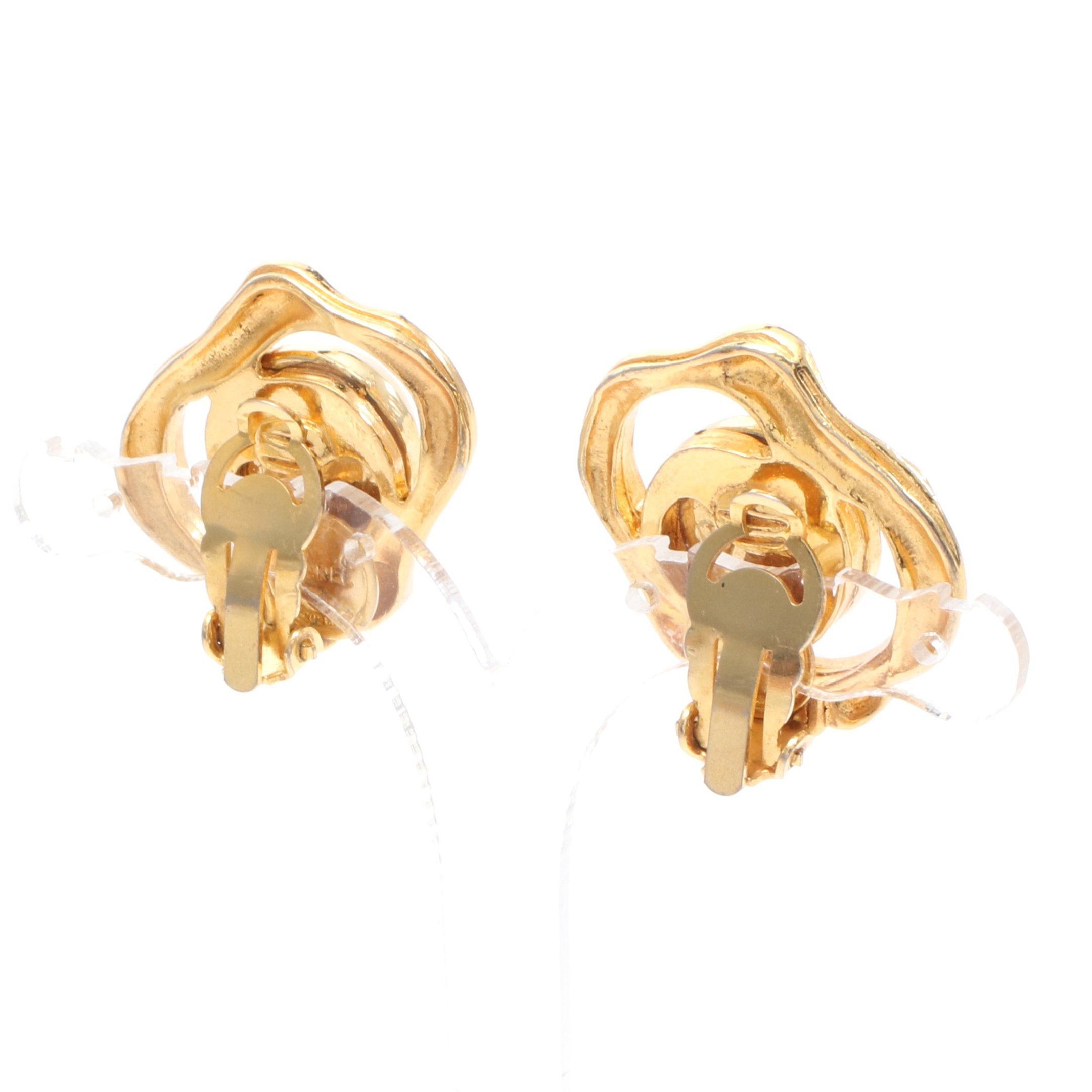 Chanel Chanel Earrings Gp Fake Pearl Gold Off White Size ONE SIZE - 2 Thumbnail