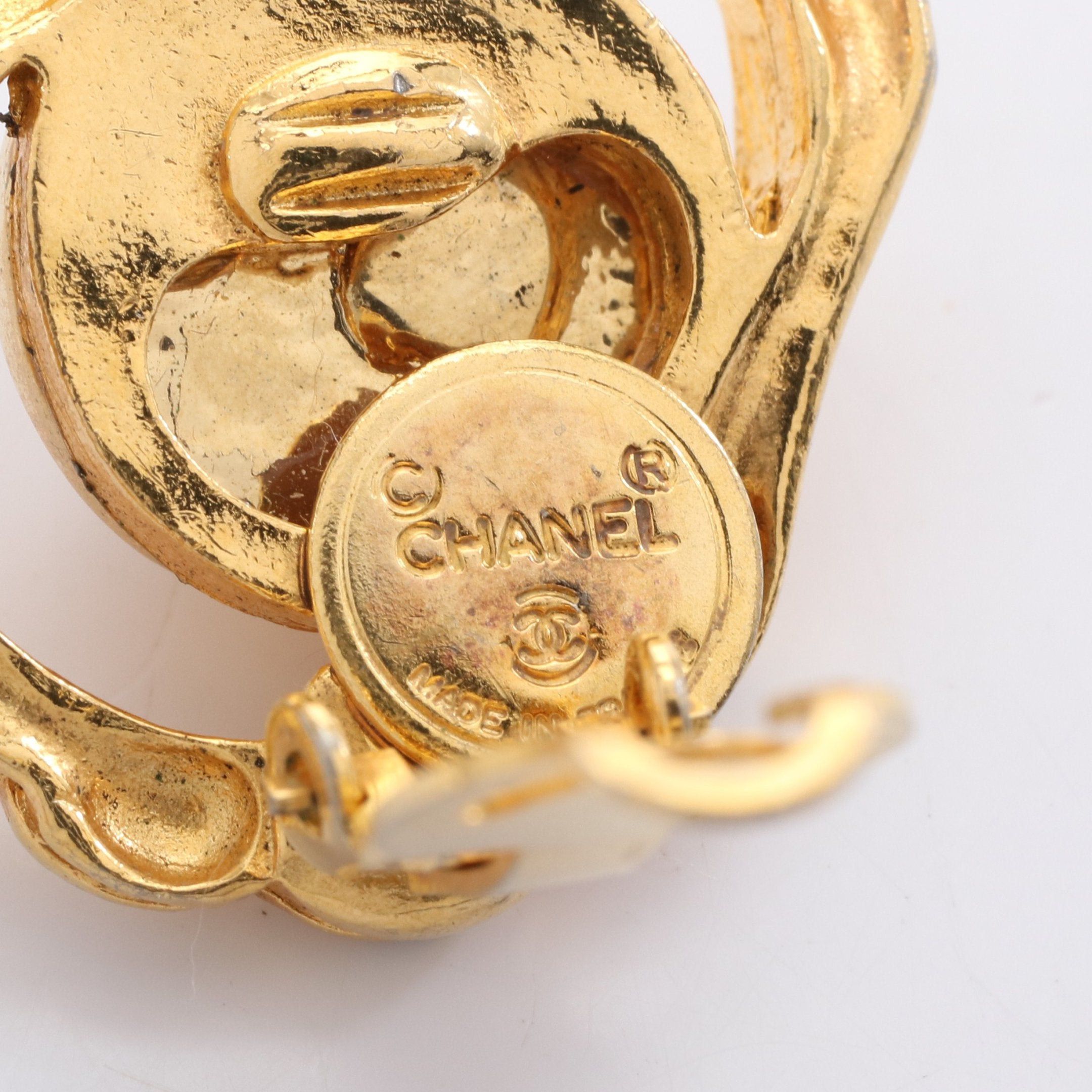 Chanel Chanel Earrings Gp Fake Pearl Gold Off White Size ONE SIZE - 3 Thumbnail