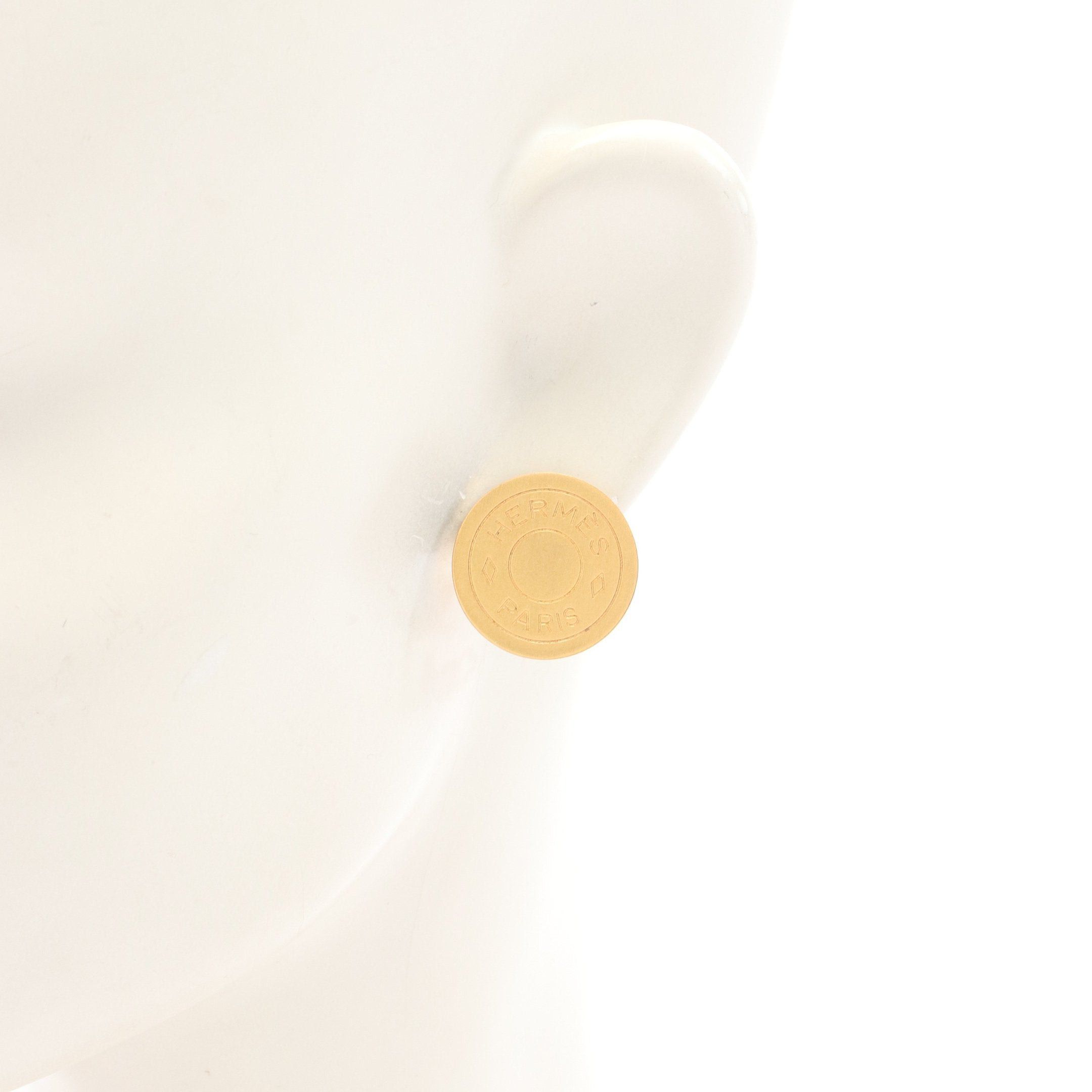 Hermes Hermes Serie Earrings Gp Gold Size ONE SIZE - 4 Thumbnail