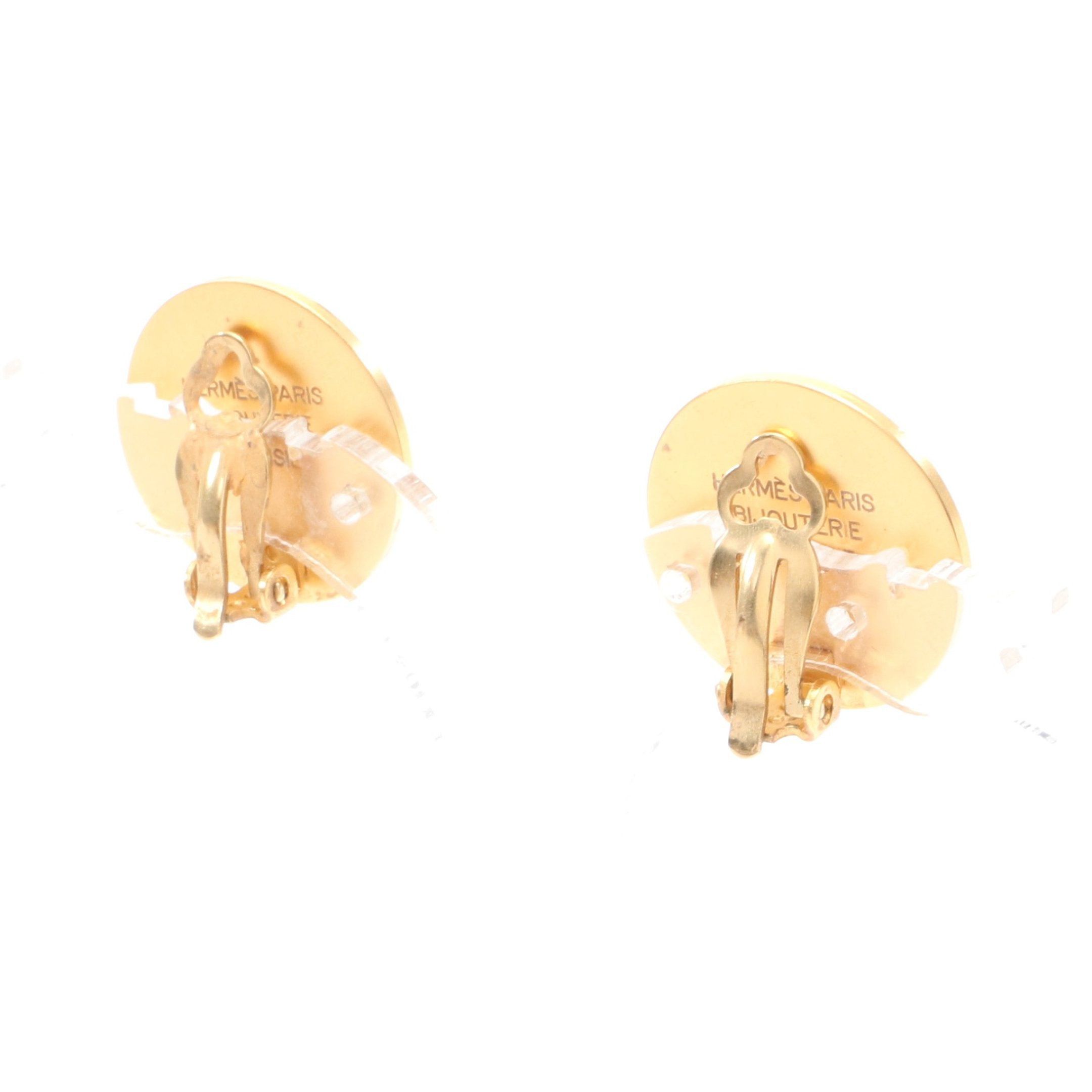 Hermes Hermes Serie Earrings Gp Gold Size ONE SIZE - 2 Thumbnail