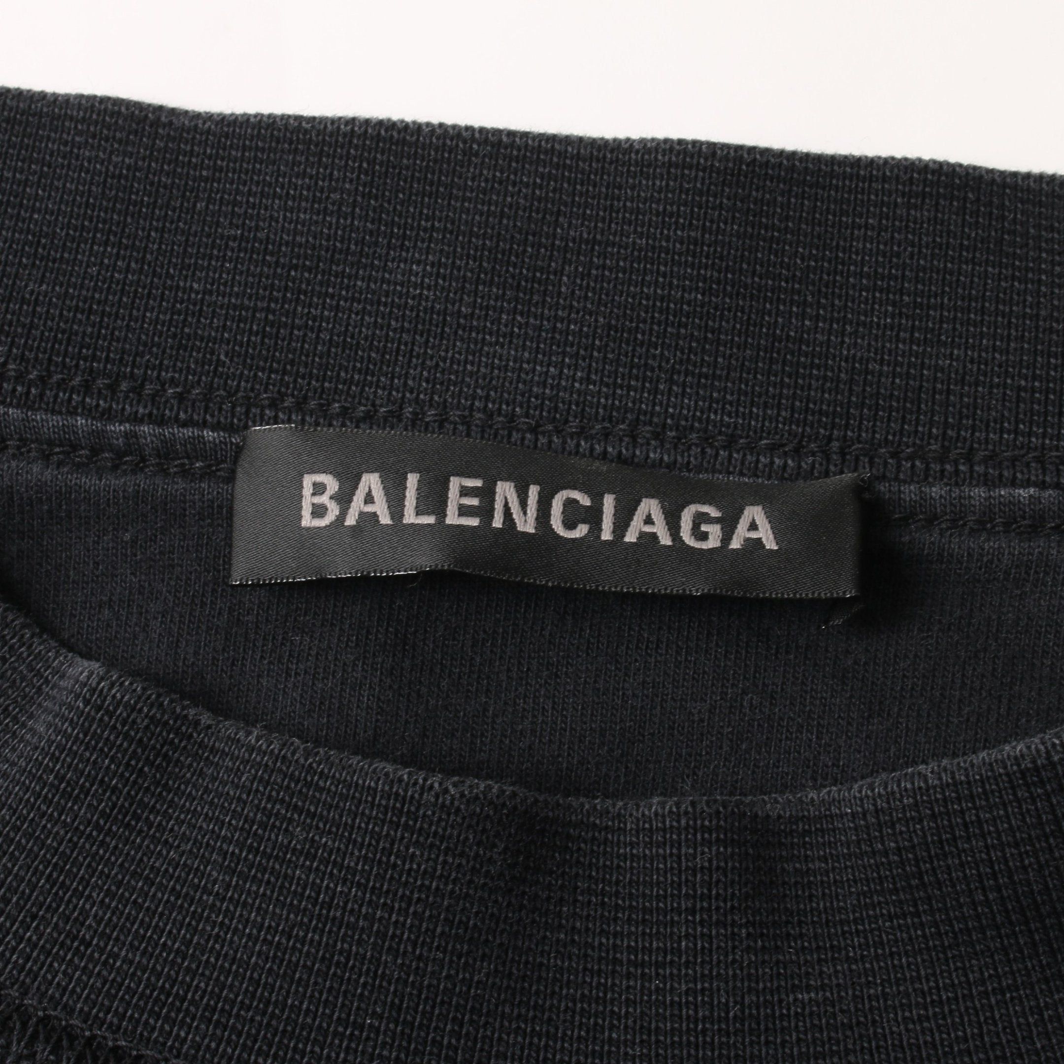 Balenciaga Balenciaga One Piece Long Sleeve Front Logo Embroidery Cotton Black Size ONE SIZE - 3 Thumbnail