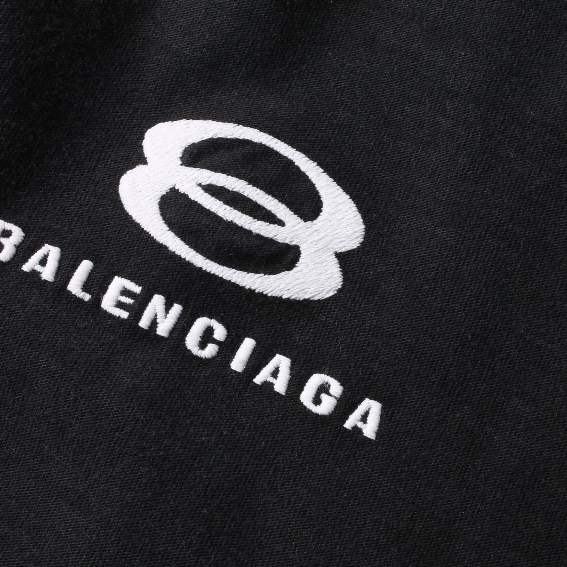 Balenciaga Balenciaga One Piece Long Sleeve Front Logo Embroidery Cotton Black Size ONE SIZE - 9 Thumbnail