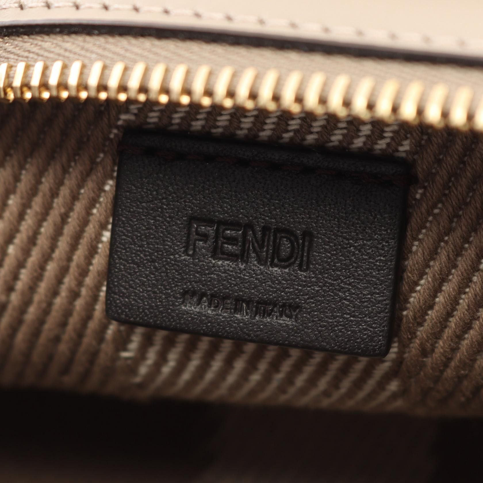 Fendi Fendi Roll Mini Handbag Canvas Leather Beige Size ONE SIZE - 4 Thumbnail