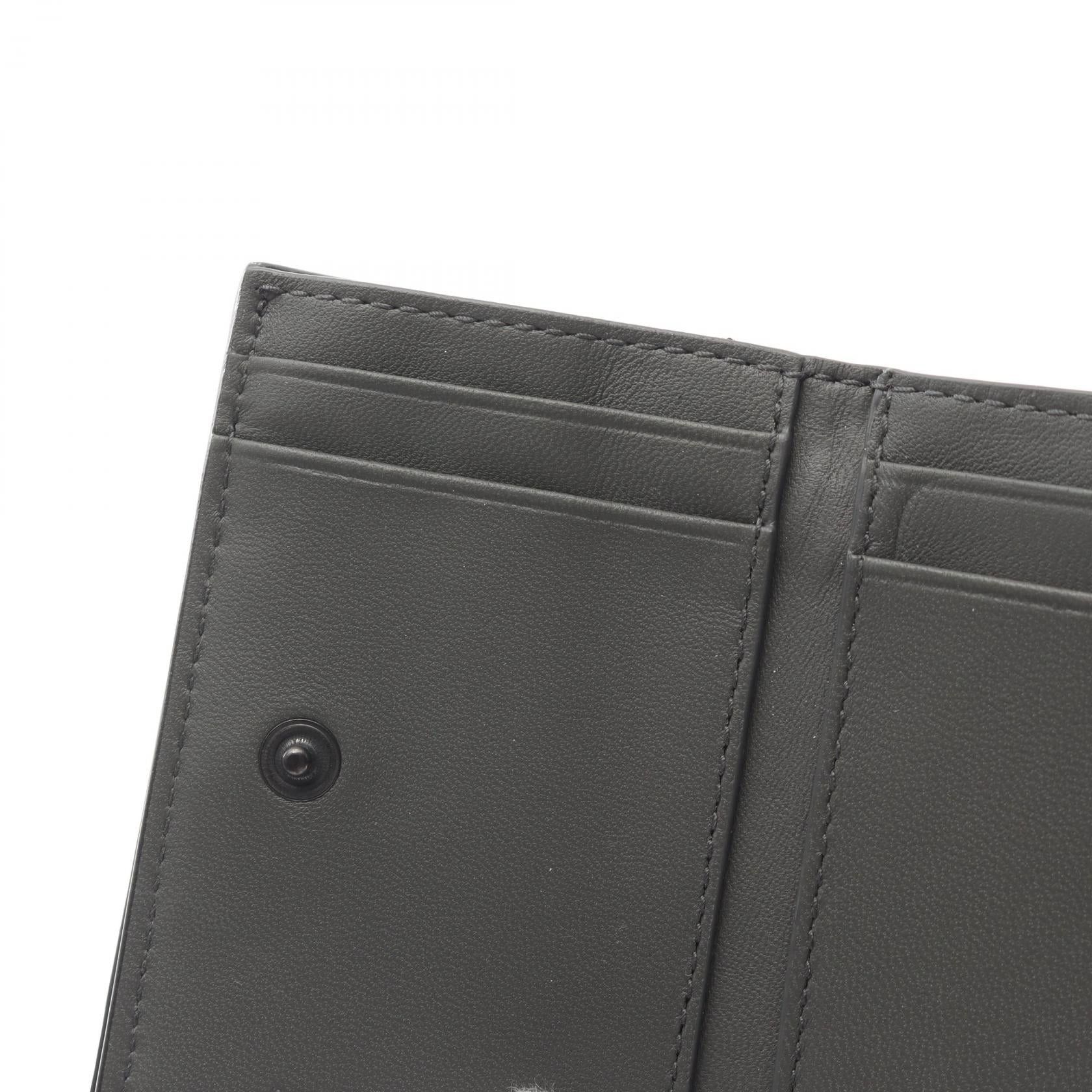 Bottega Veneta Bottega Veneta Intrecciato Trifold Wallet Leather Black Size ONE SIZE - 6 Thumbnail