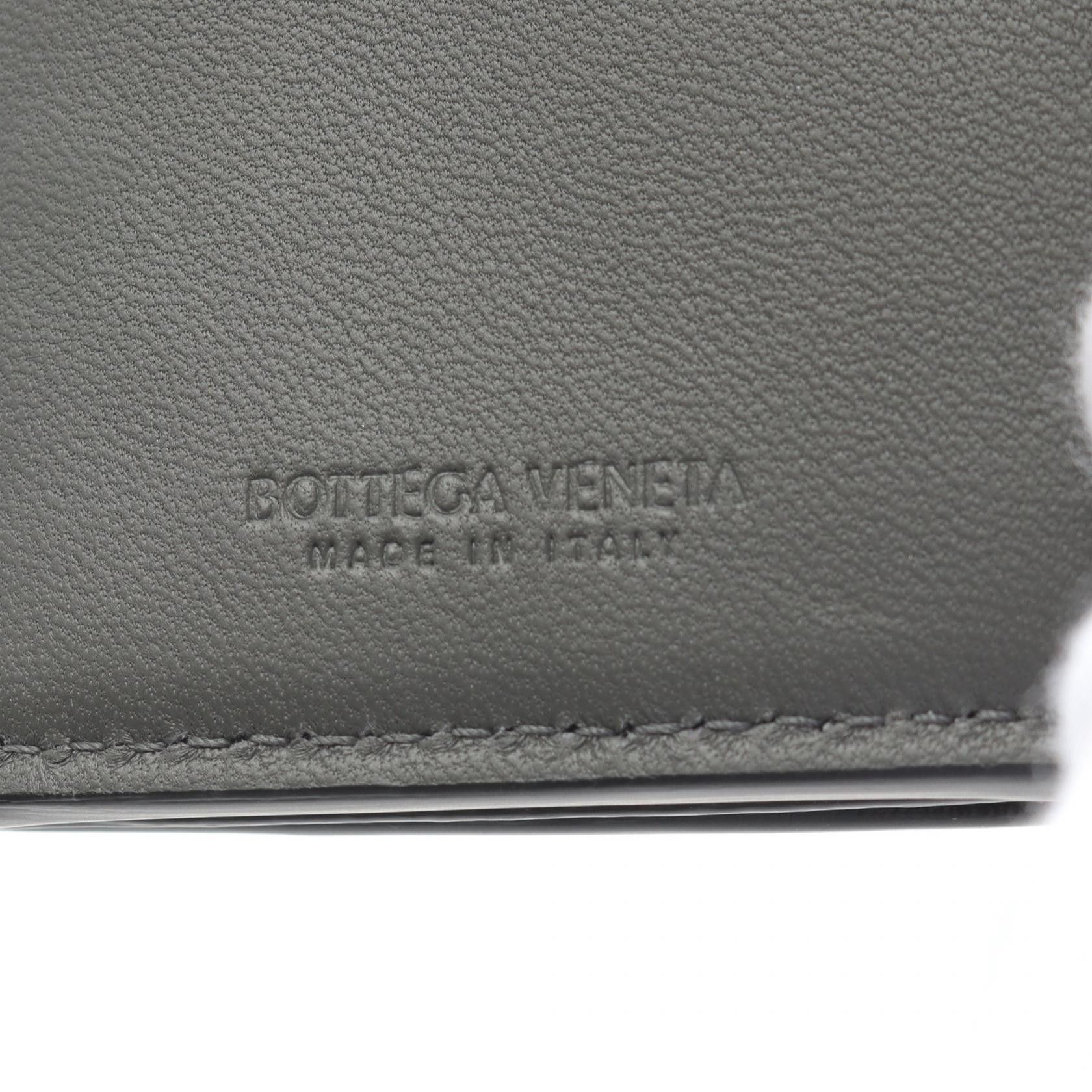 Bottega Veneta Bottega Veneta Intrecciato Trifold Wallet Leather Black Size ONE SIZE - 4 Thumbnail