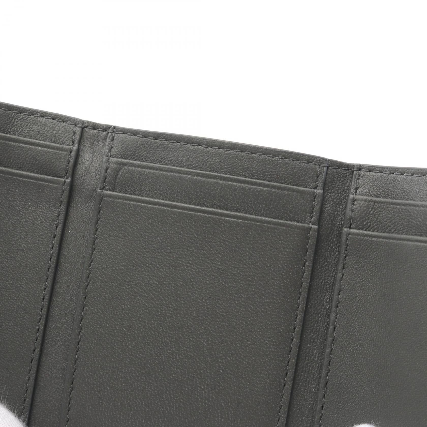 Bottega Veneta Bottega Veneta Intrecciato Trifold Wallet Leather Black Size ONE SIZE - 7 Thumbnail