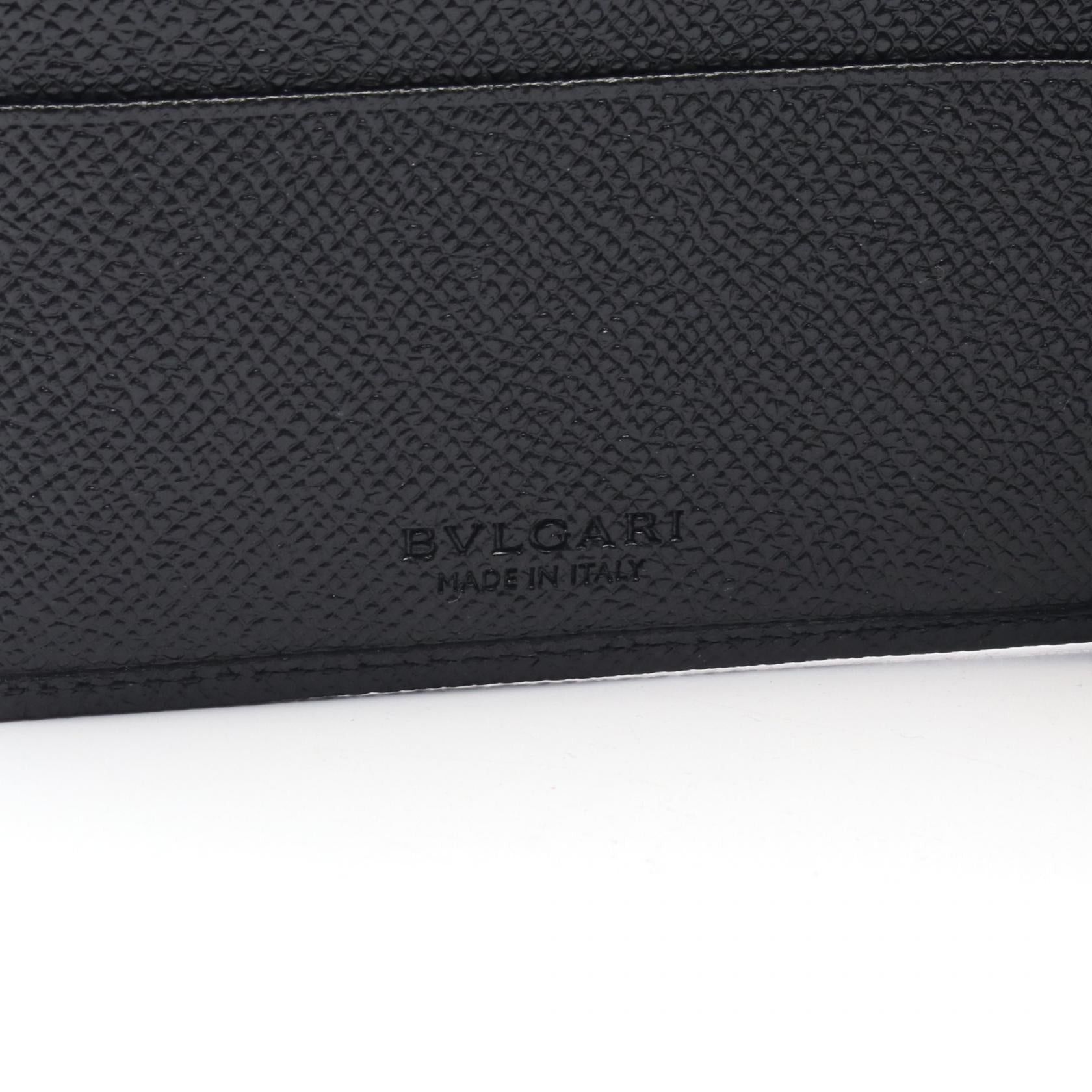 Bvlgari Bvlgari Bulgari Man Bi-Fold Wallet Leather Black Size ONE SIZE - 4 Thumbnail
