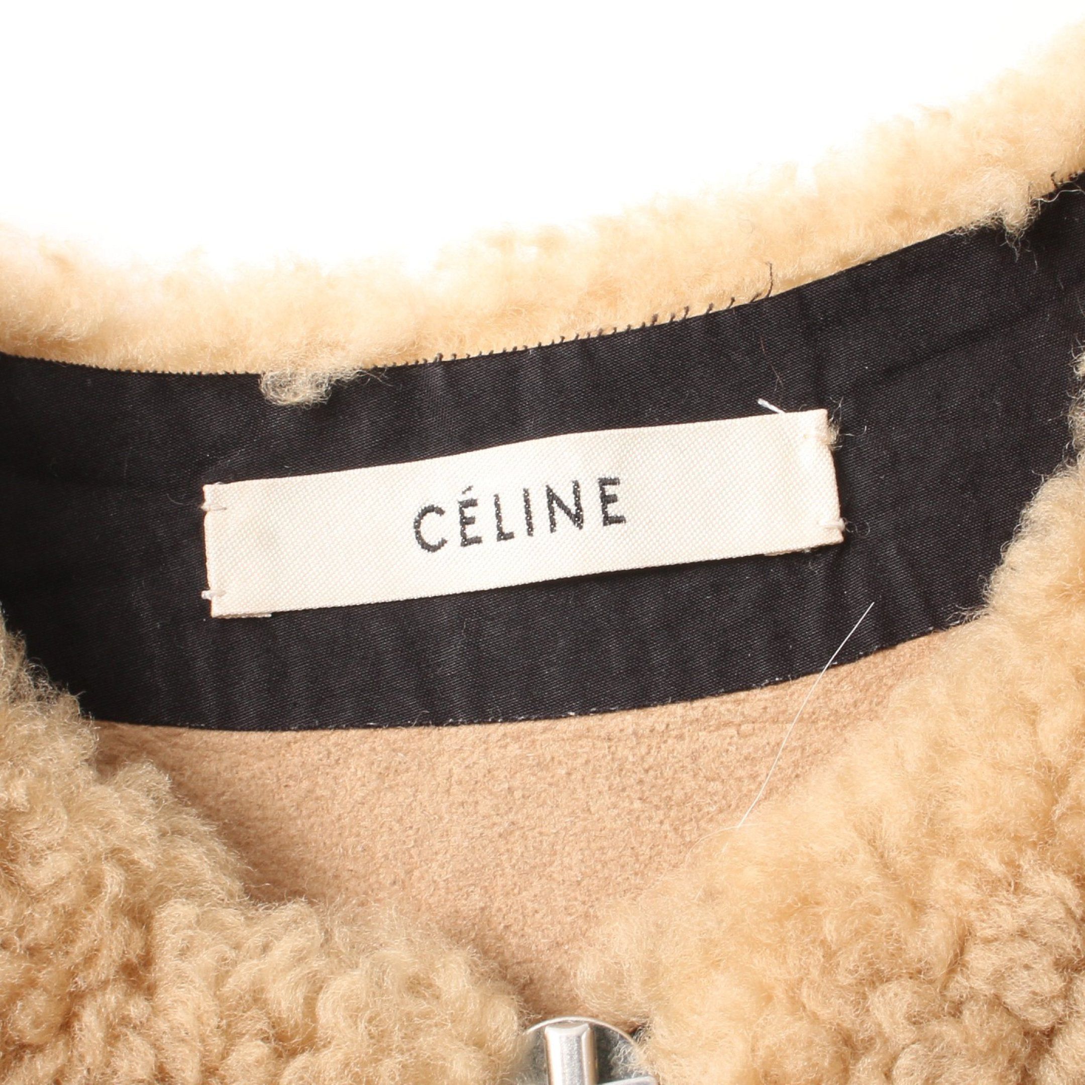 Celine Celine Vest Mouton Beige Size ONE SIZE - 3 Thumbnail