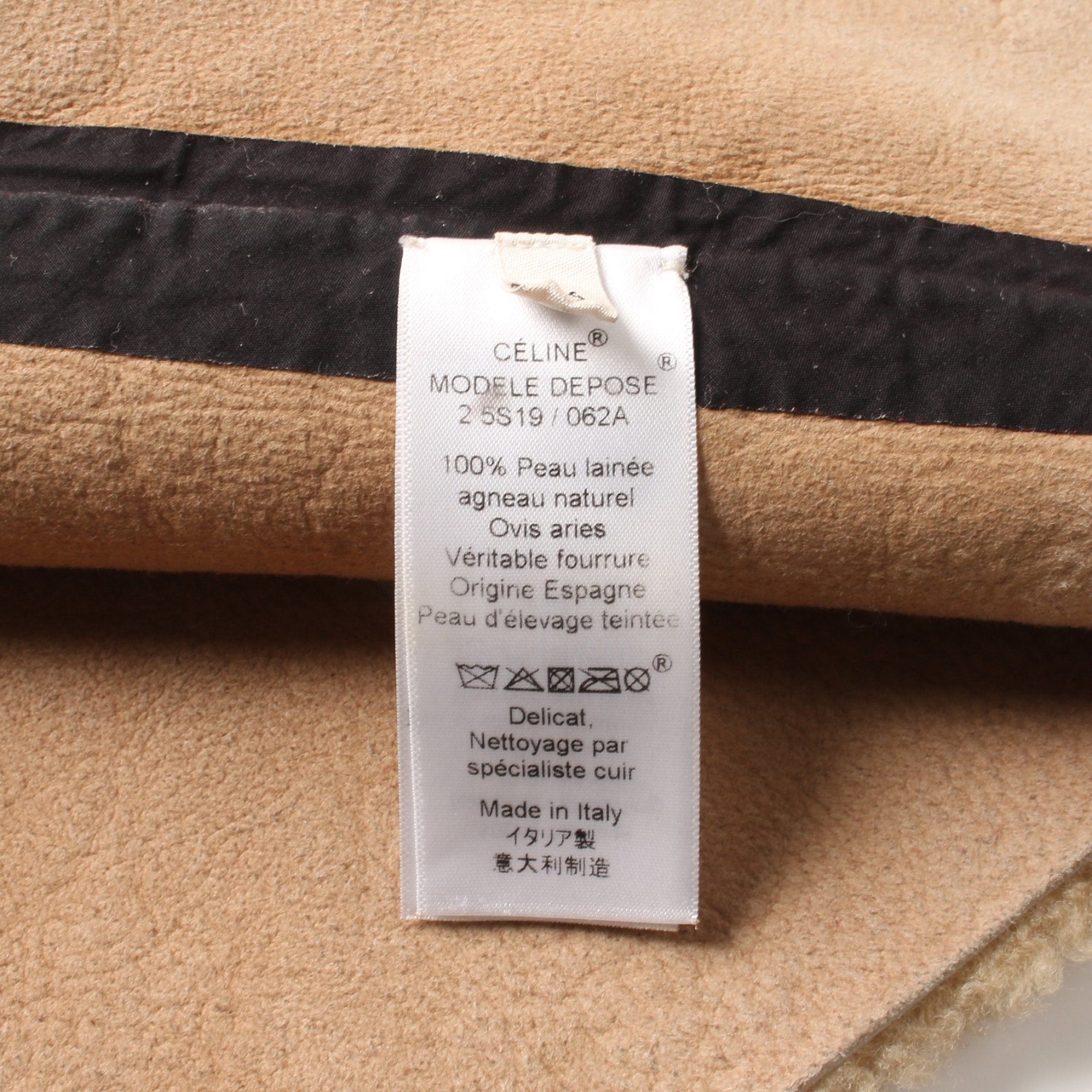 Celine Celine Vest Mouton Beige Size ONE SIZE - 4 Thumbnail