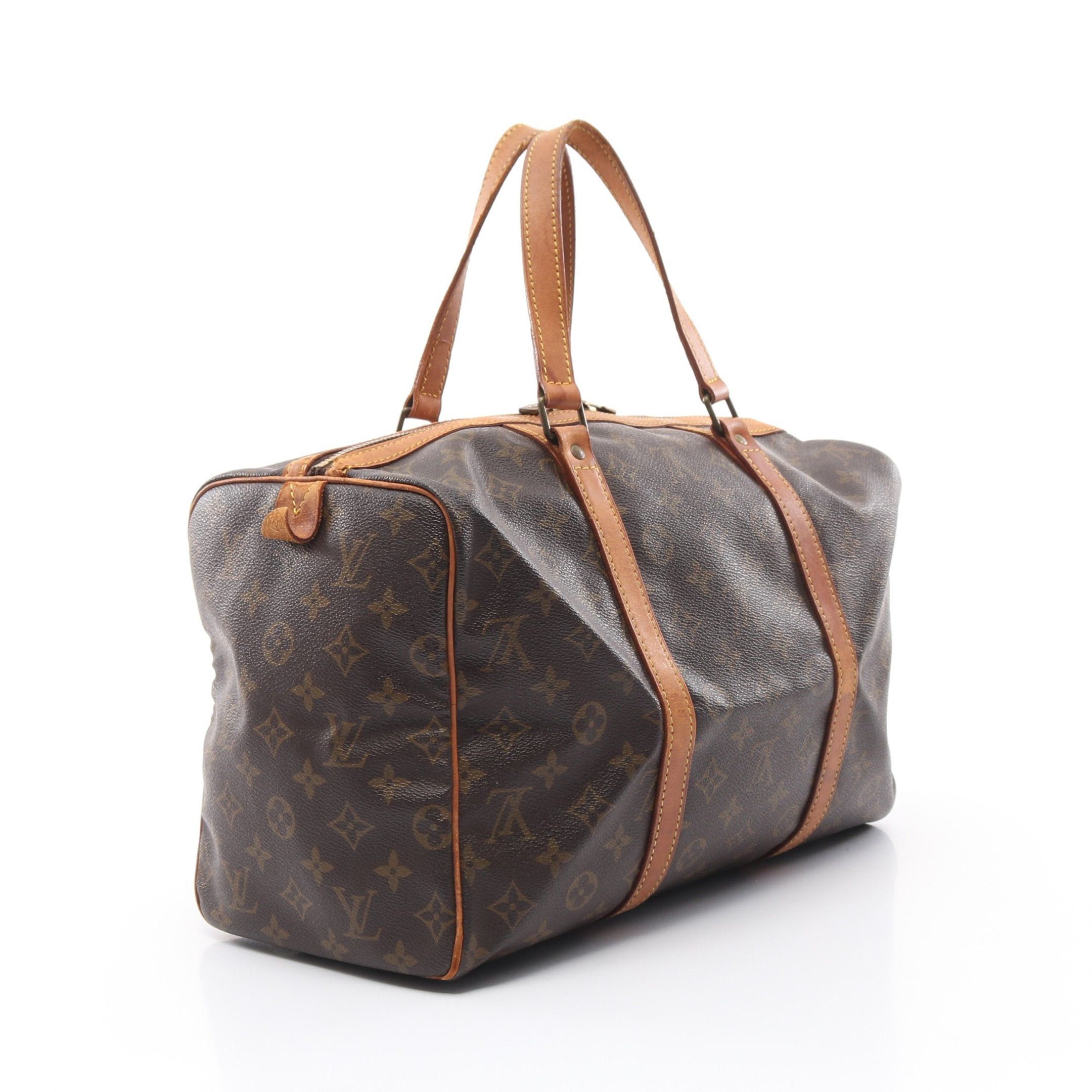 Louis Vuitton Louis Vuitton Saxople 35 Monogram Boston Bag Leather Brown Size ONE SIZE - 2 Thumbnail