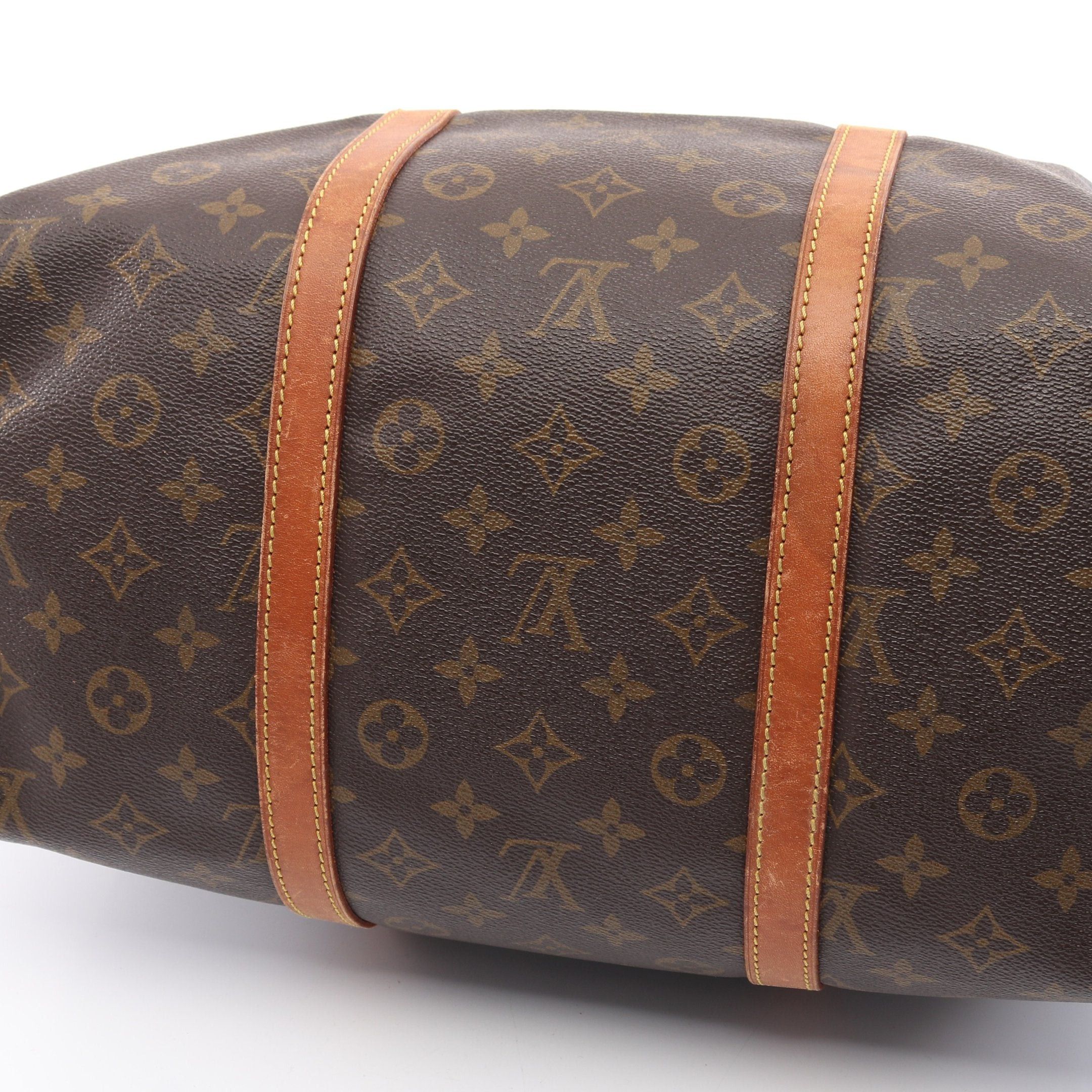 Louis Vuitton Louis Vuitton Saxople 35 Monogram Boston Bag Leather Brown Size ONE SIZE - 11 Thumbnail