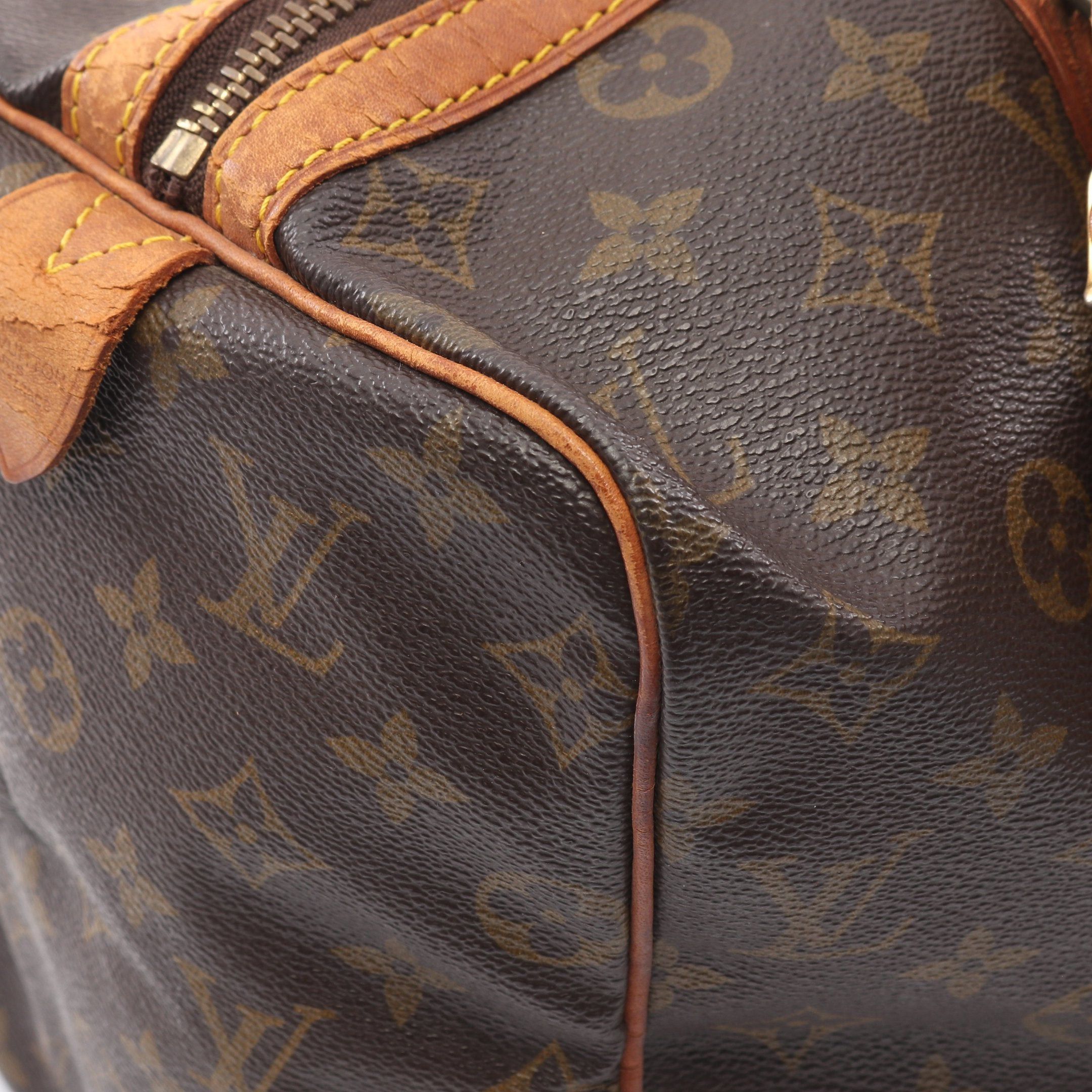 Louis Vuitton Louis Vuitton Saxople 35 Monogram Boston Bag Leather Brown Size ONE SIZE - 10 Thumbnail