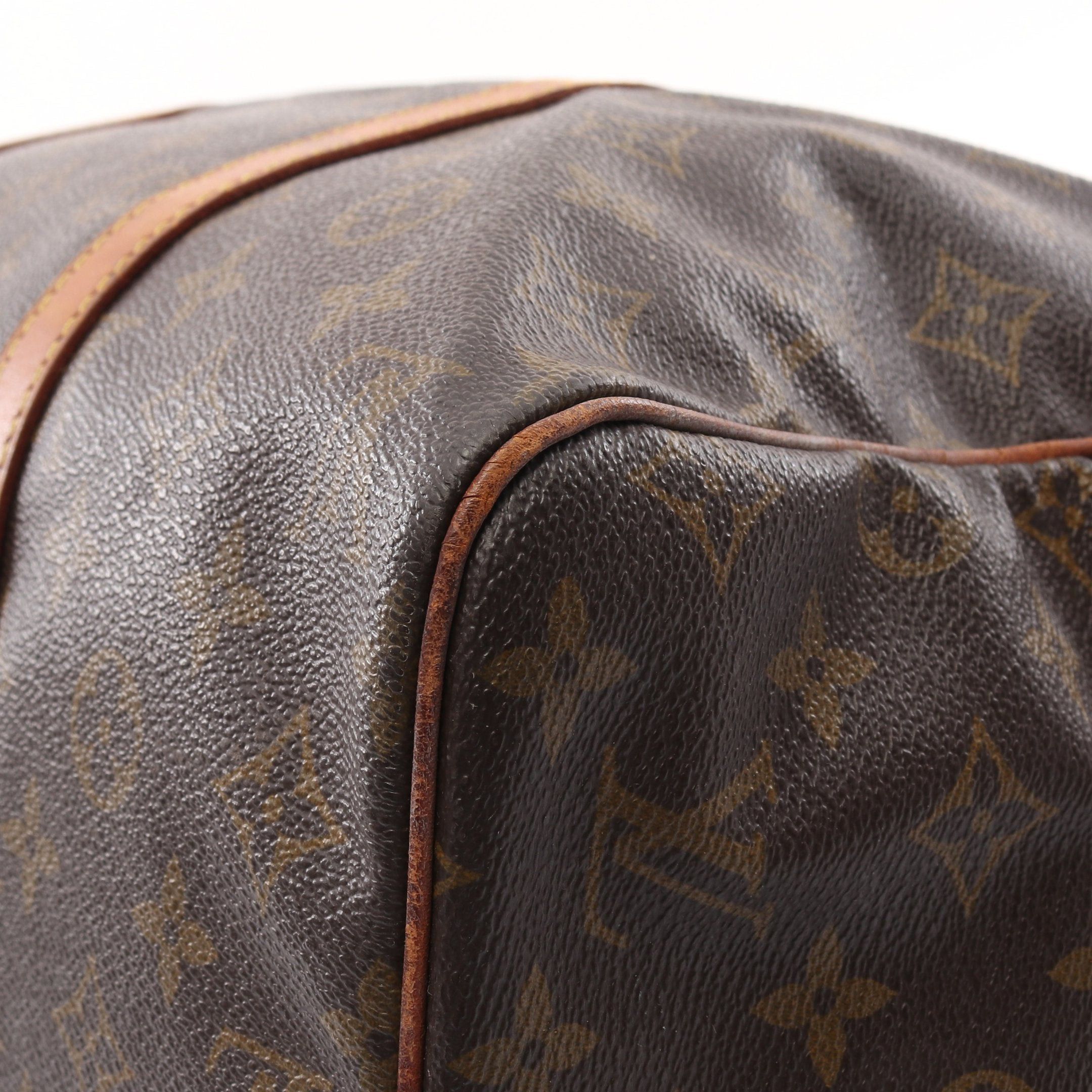 Louis Vuitton Louis Vuitton Saxople 35 Monogram Boston Bag Leather Brown Size ONE SIZE - 6 Thumbnail