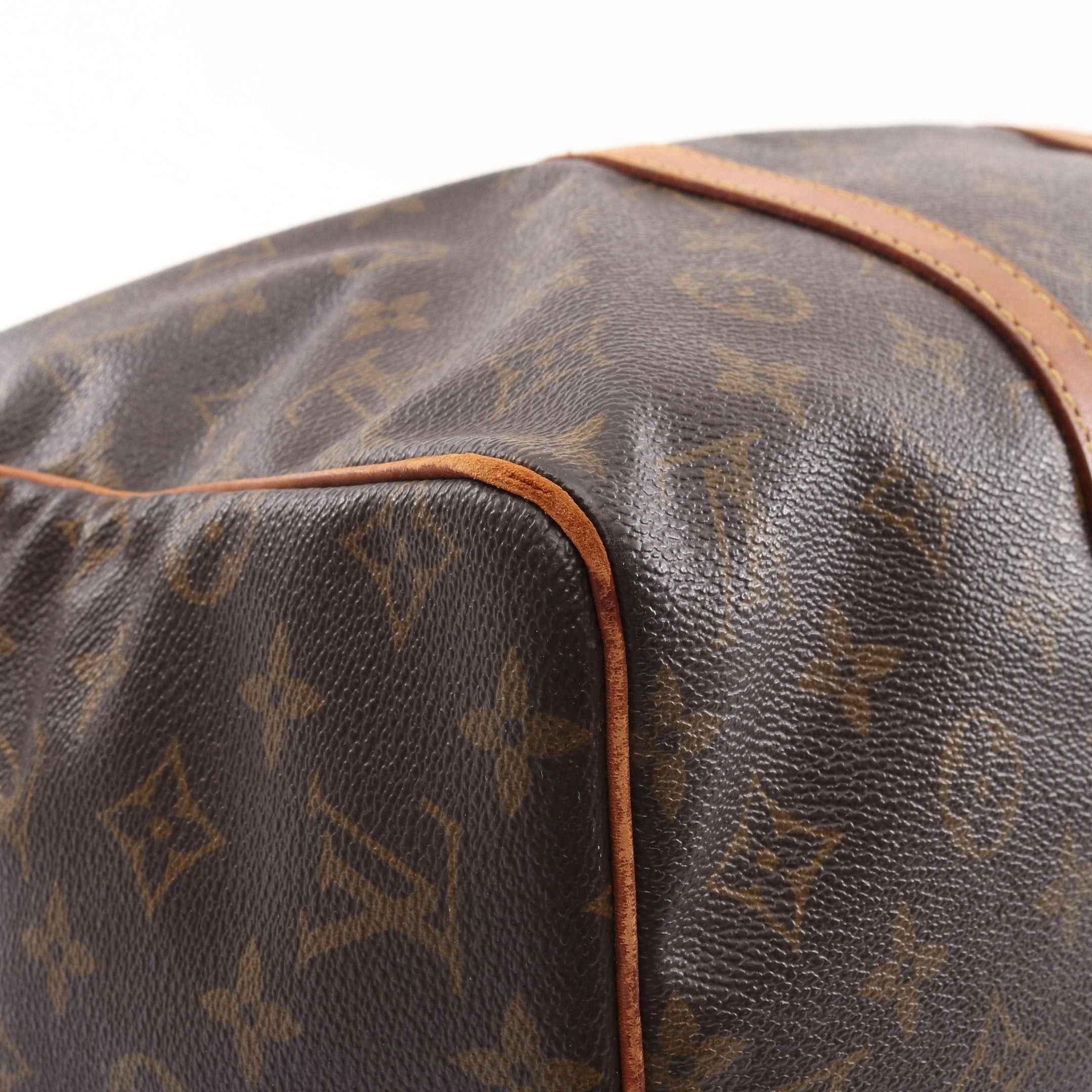 Louis Vuitton Louis Vuitton Saxople 35 Monogram Boston Bag Leather Brown Size ONE SIZE - 5 Thumbnail
