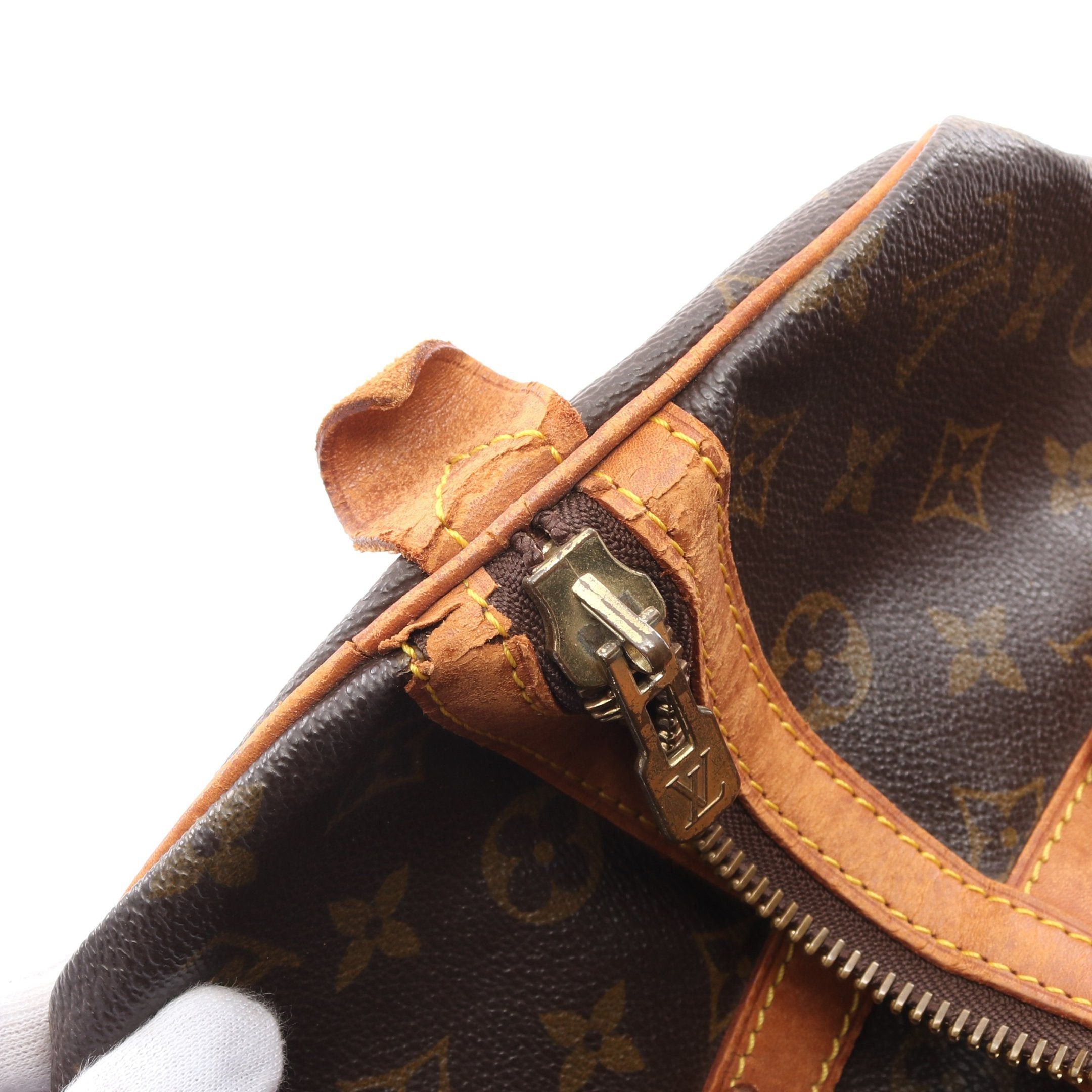 Louis Vuitton Louis Vuitton Saxople 35 Monogram Boston Bag Leather Brown Size ONE SIZE - 13 Thumbnail