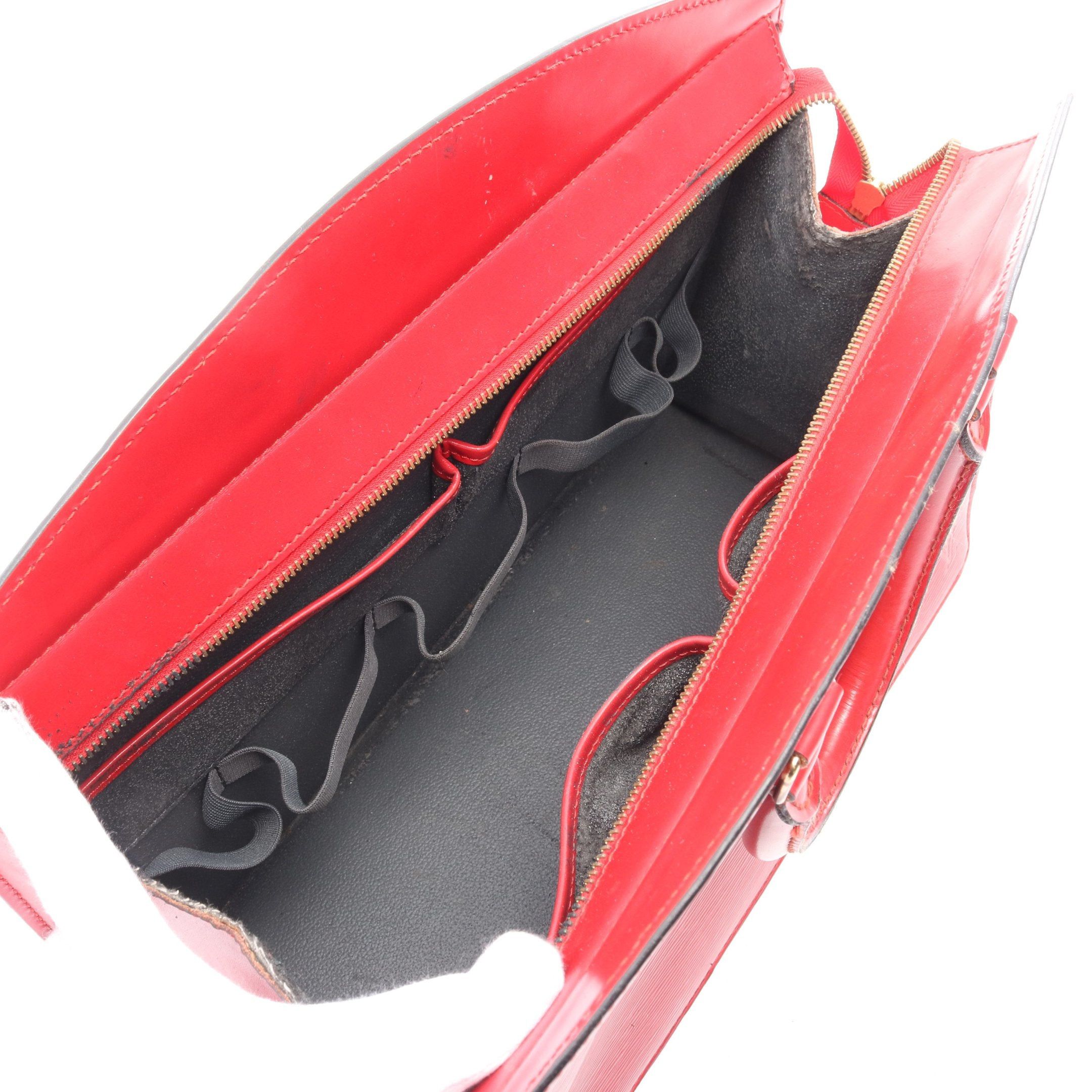 Louis Vuitton Louis Vuitton Riviera Epi Castilian Red Handbag Leather Size ONE SIZE - 3 Thumbnail