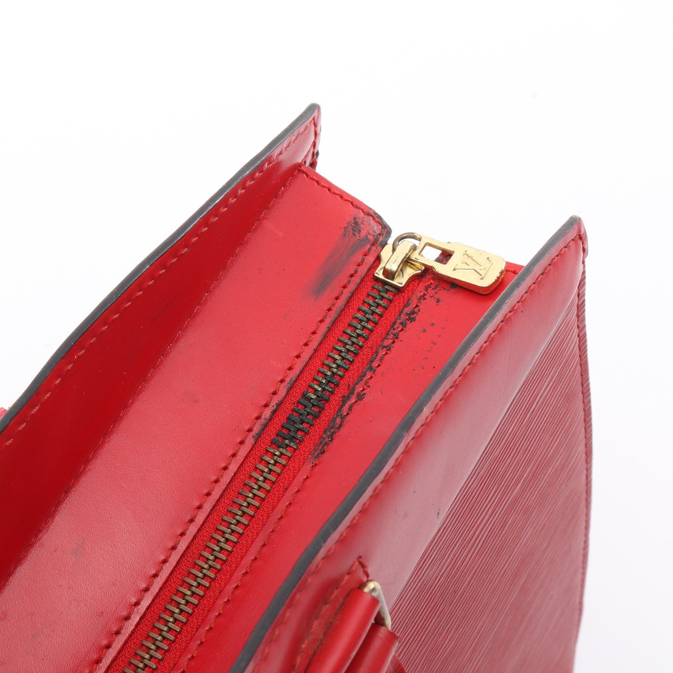 Louis Vuitton Louis Vuitton Riviera Epi Castilian Red Handbag Leather Size ONE SIZE - 9 Thumbnail