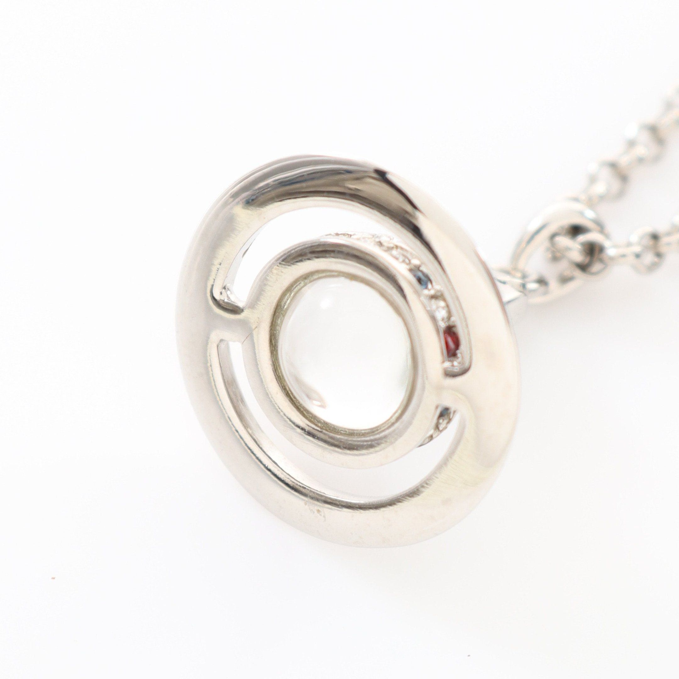 Vivienne Westwood Vivienne Westwood Orb Necklace Rhinestone Silver Clear Multicolor Size ONE SIZE - 5 Thumbnail