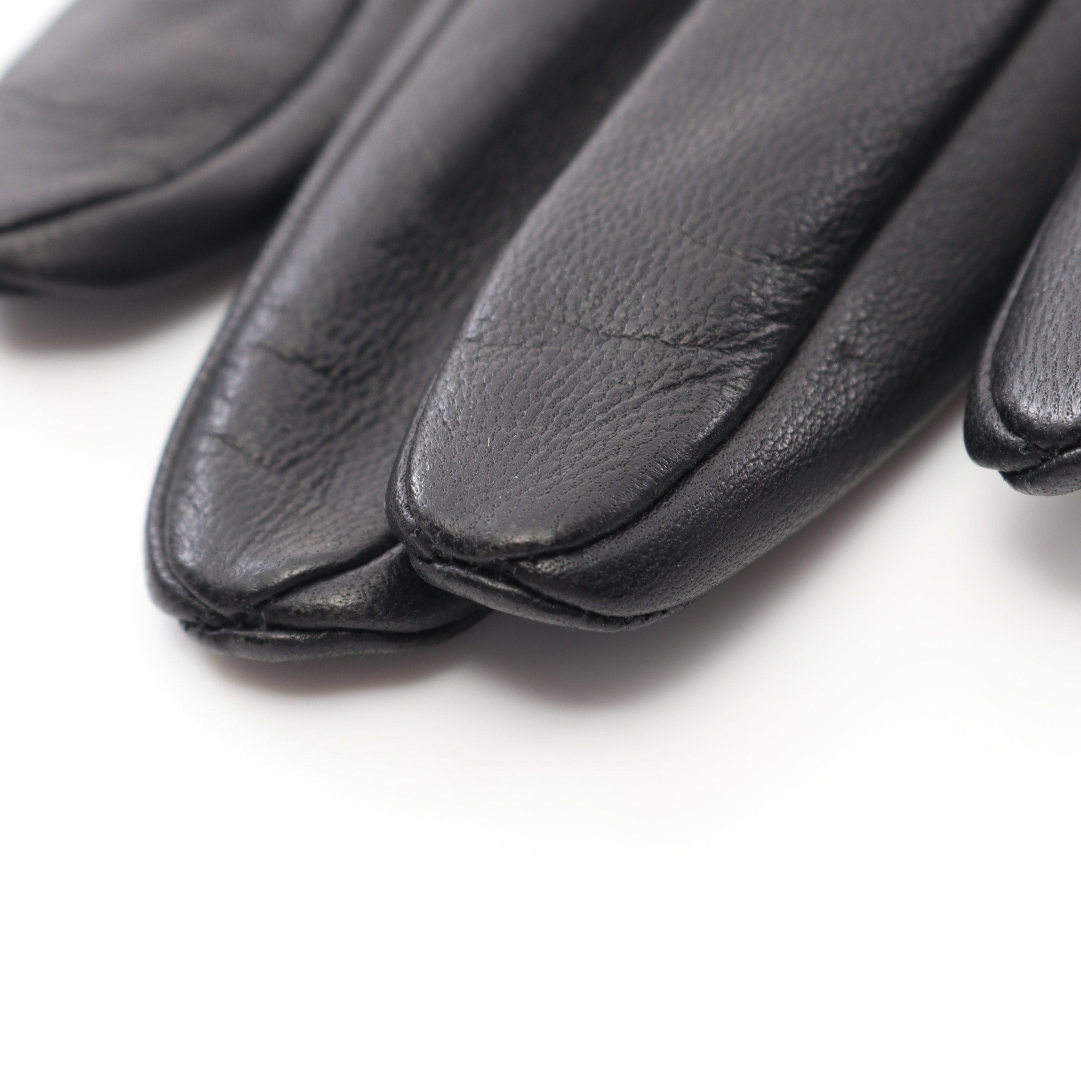 Hermes Hermes Gloves Glove Leather Black Gold Hardware Studs Size ONE SIZE - 4 Thumbnail