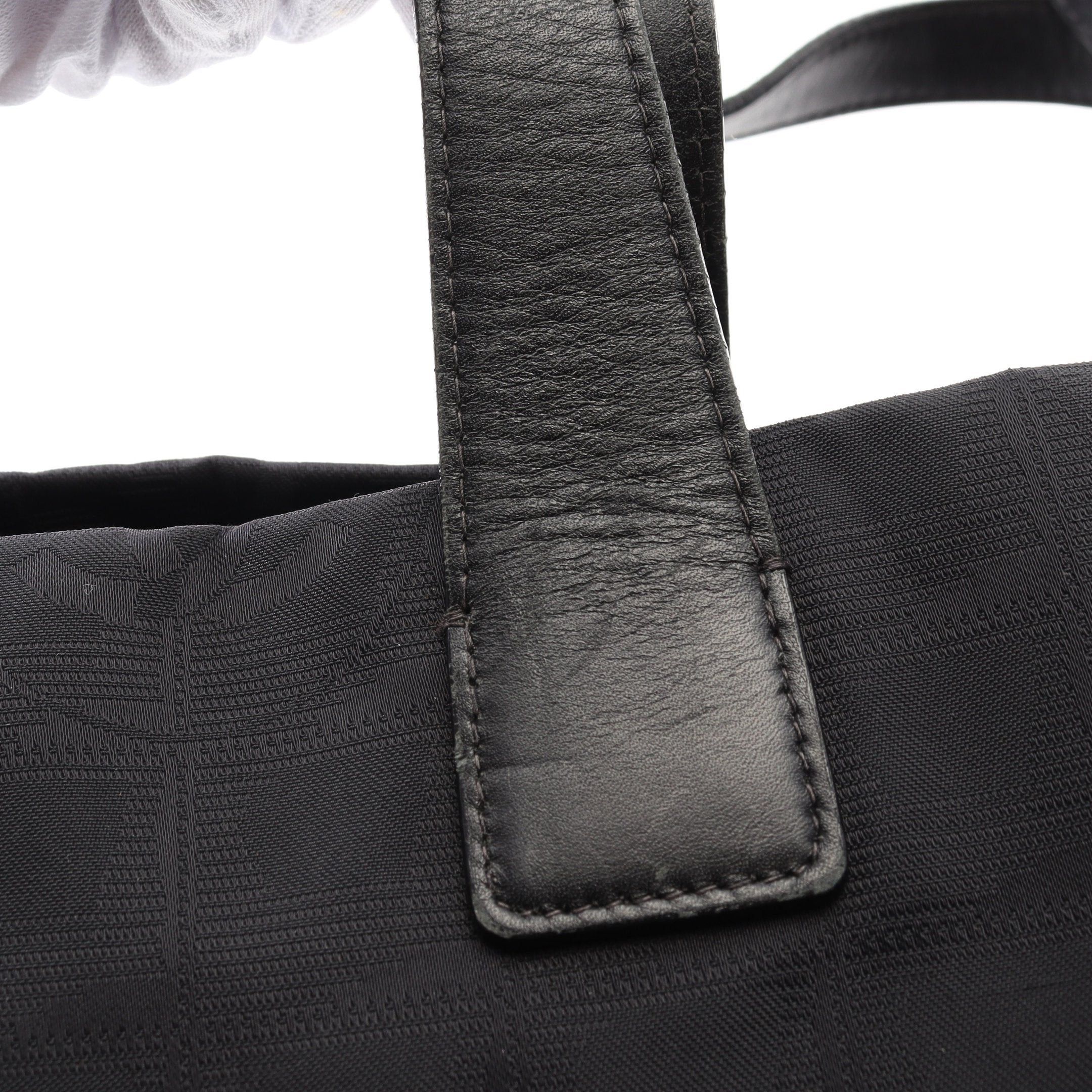 Chanel Chanel New Travel Line Mm Handbag Tote Bag Nylon Canvas Leather Black Hardware Size ONE SIZE - 8 Thumbnail
