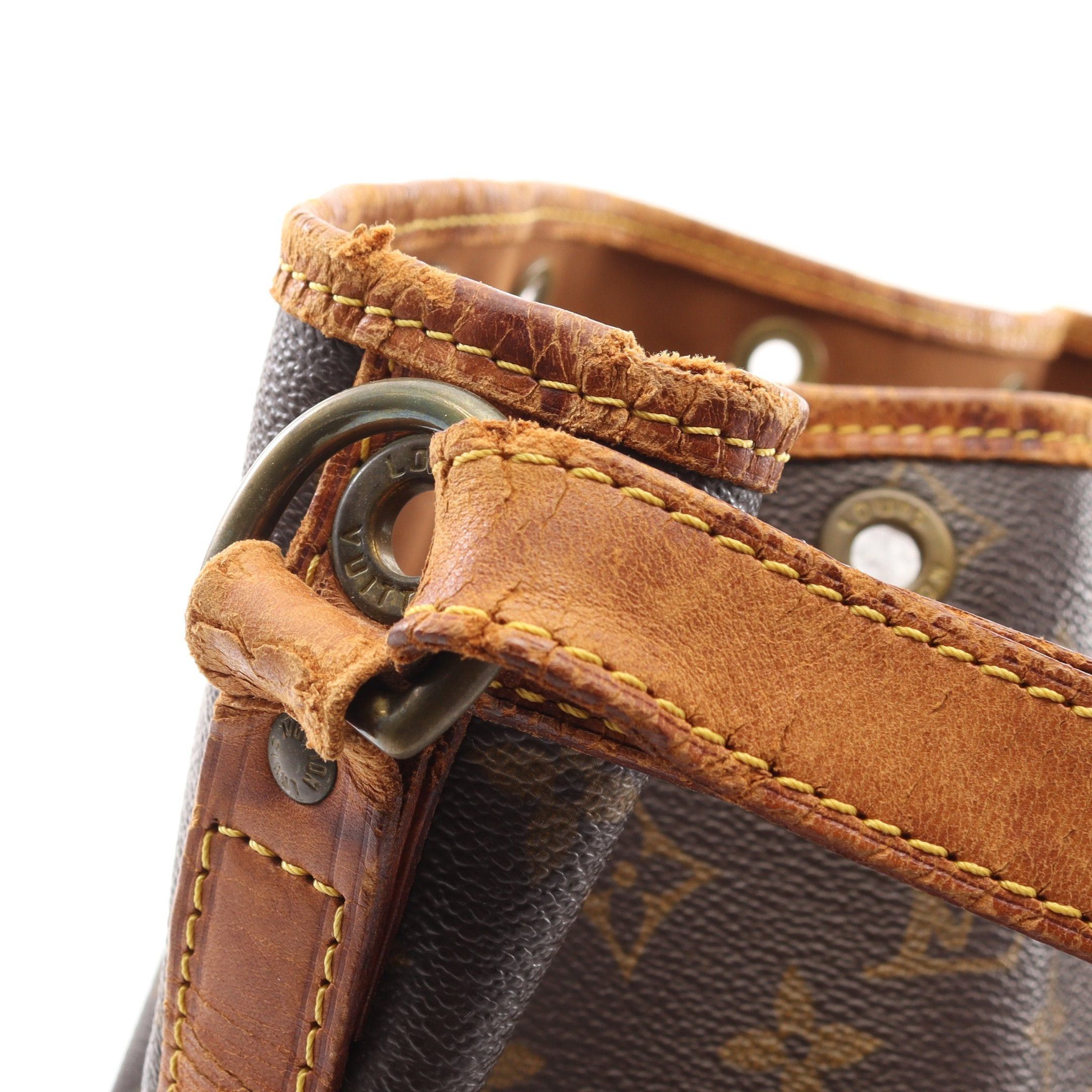 Louis Vuitton Louis Vuitton Noe Monogram Shoulder Bag Leather Brown Size ONE SIZE - 11 Thumbnail