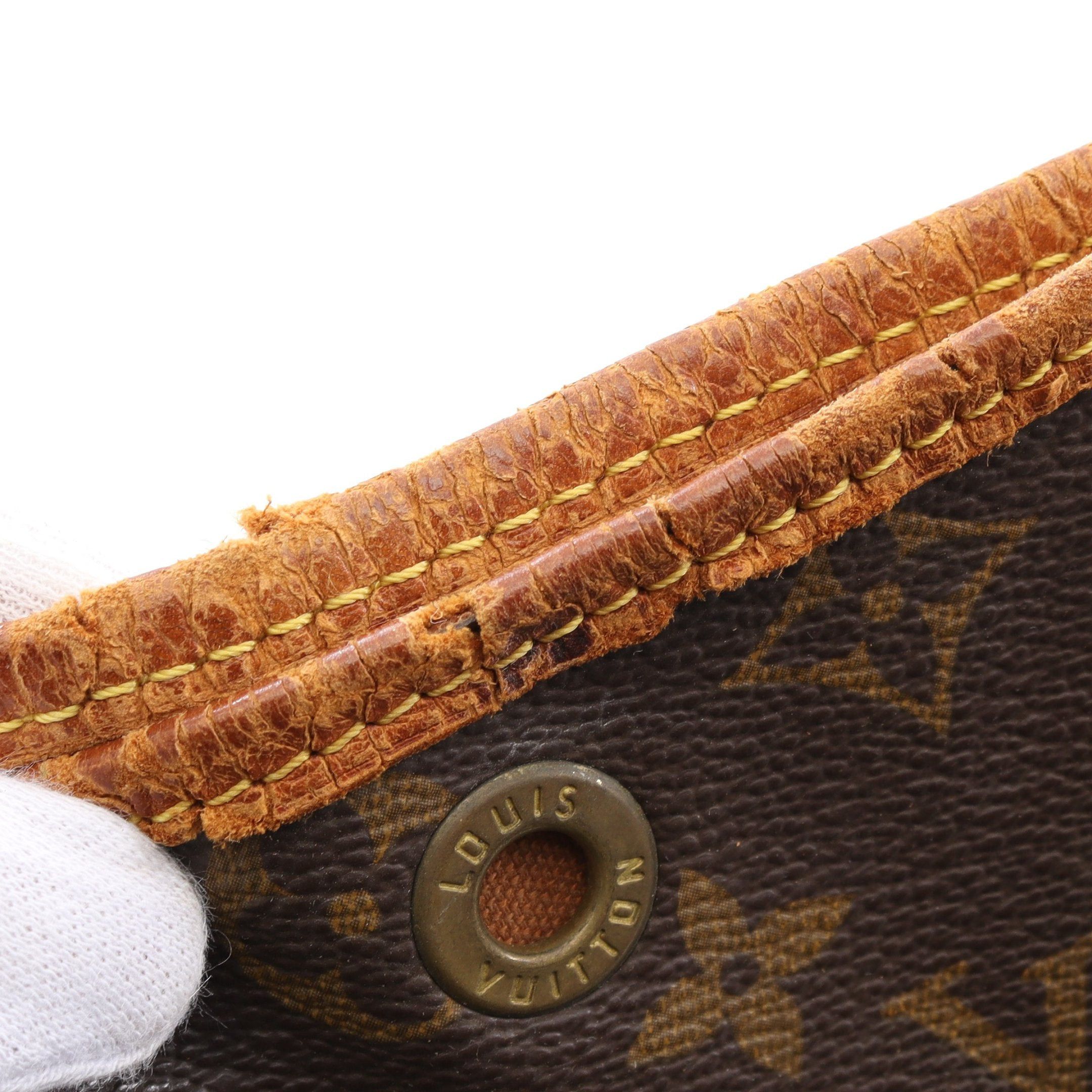 Louis Vuitton Louis Vuitton Noe Monogram Shoulder Bag Leather Brown Size ONE SIZE - 14 Thumbnail