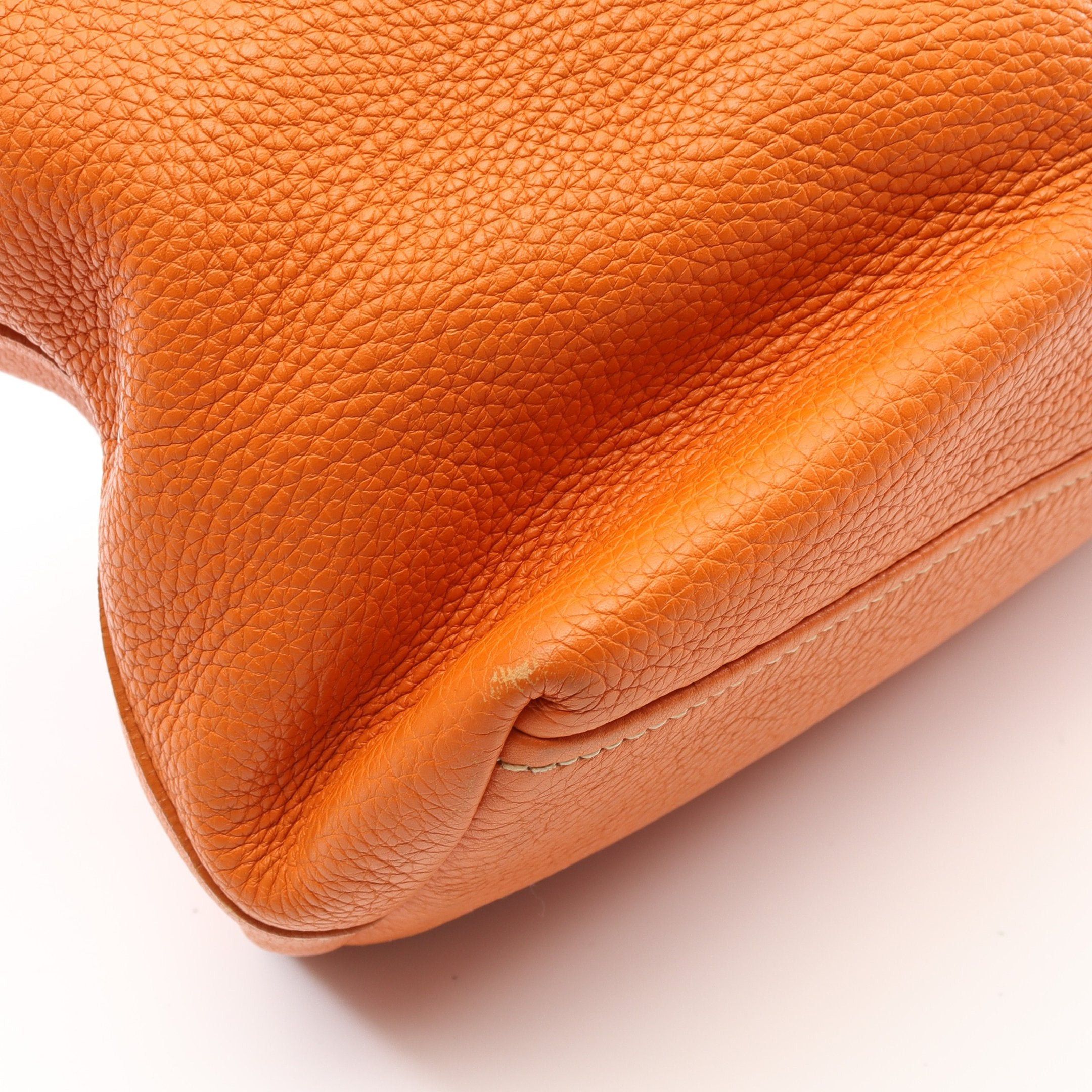 Prada Prada Handbag Tote Bag Leather Orange Size ONE SIZE - 8 Thumbnail
