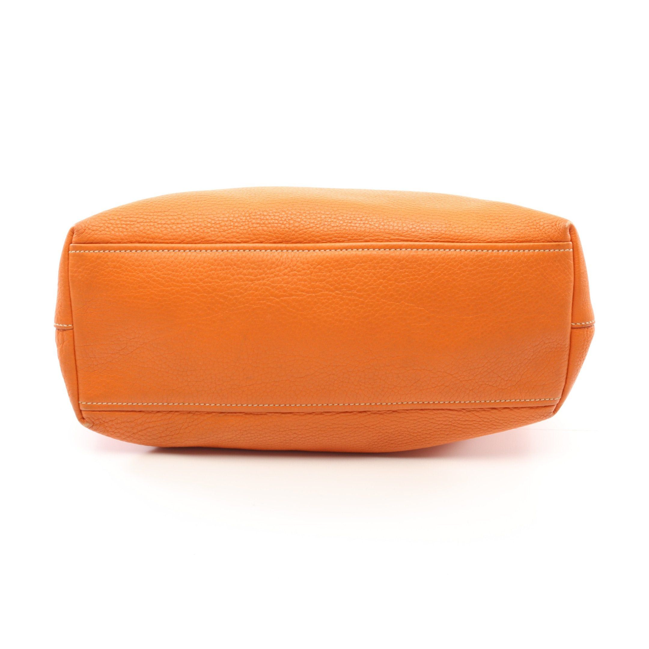 Prada Prada Handbag Tote Bag Leather Orange Size ONE SIZE - 9 Thumbnail
