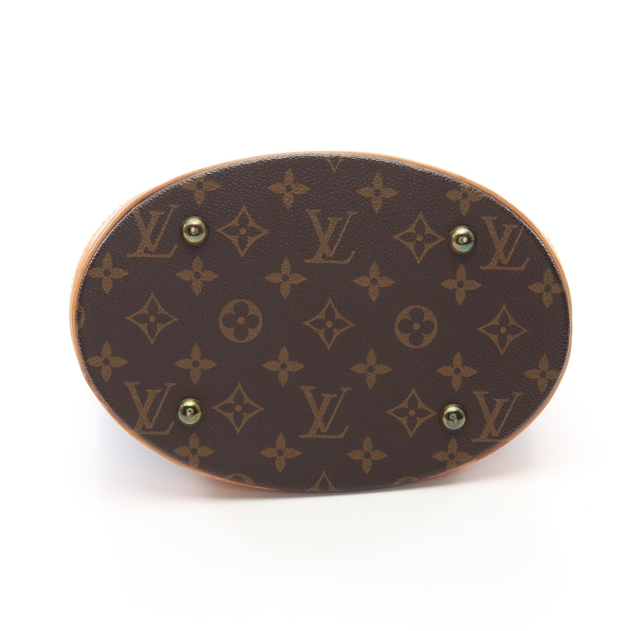 Louis Vuitton Louis Vuitton Bucket Pm Monogram Handbag Leather Brown Size ONE SIZE - 11 Thumbnail