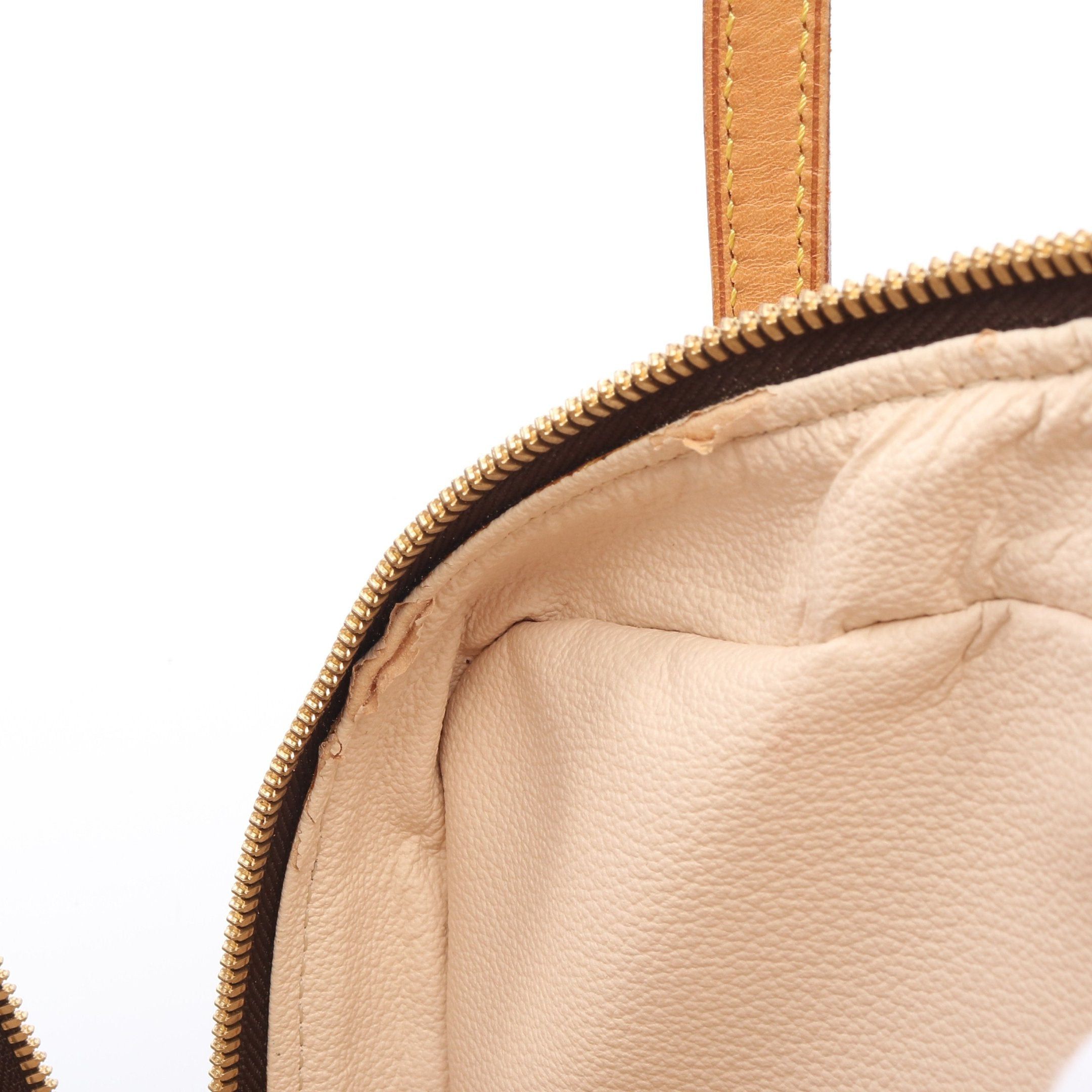 Louis Vuitton Louis Vuitton Spontini Monogram Handbag Leather Brown Size ONE SIZE - 11 Thumbnail
