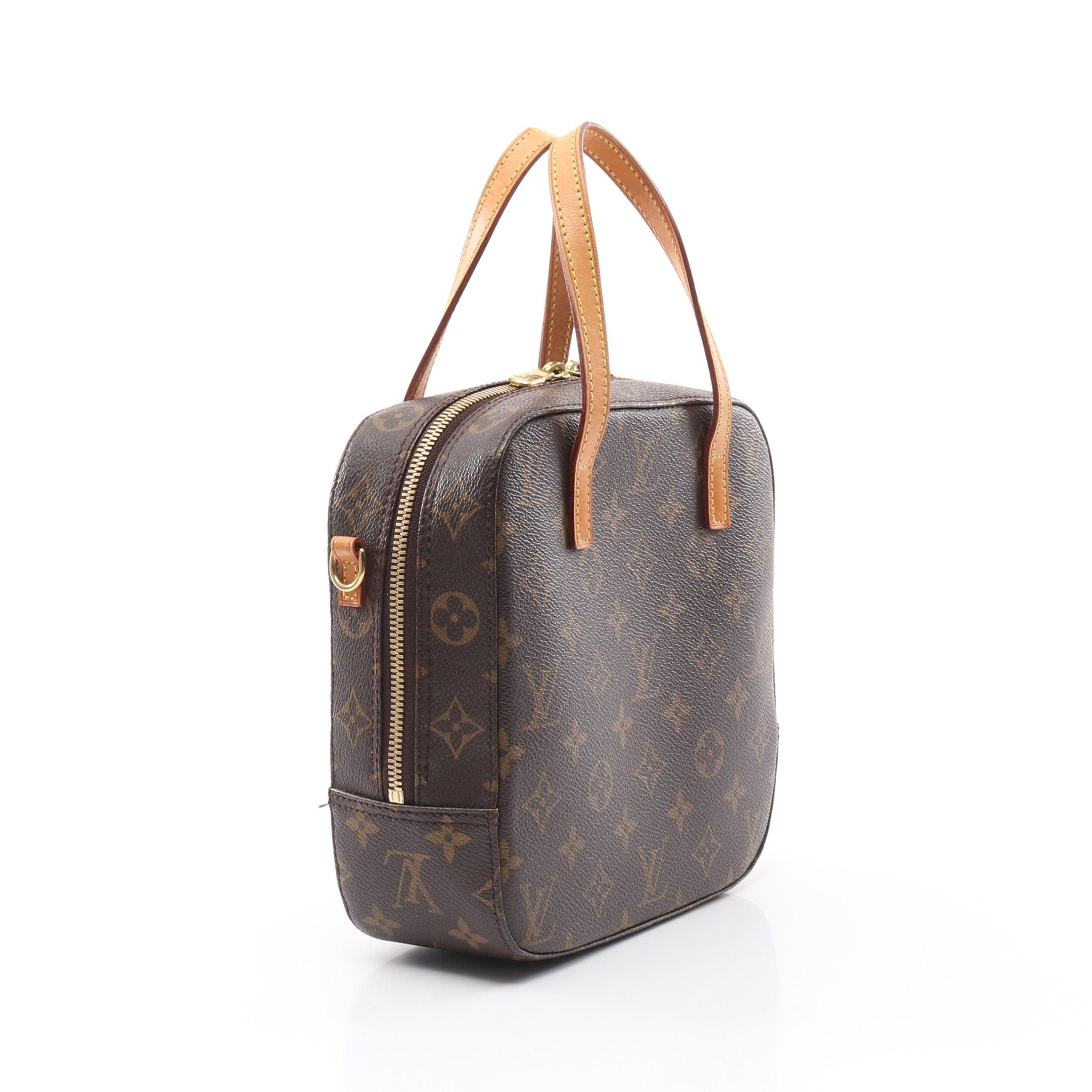 Louis Vuitton Louis Vuitton Spontini Monogram Handbag Leather Brown Size ONE SIZE - 2 Thumbnail