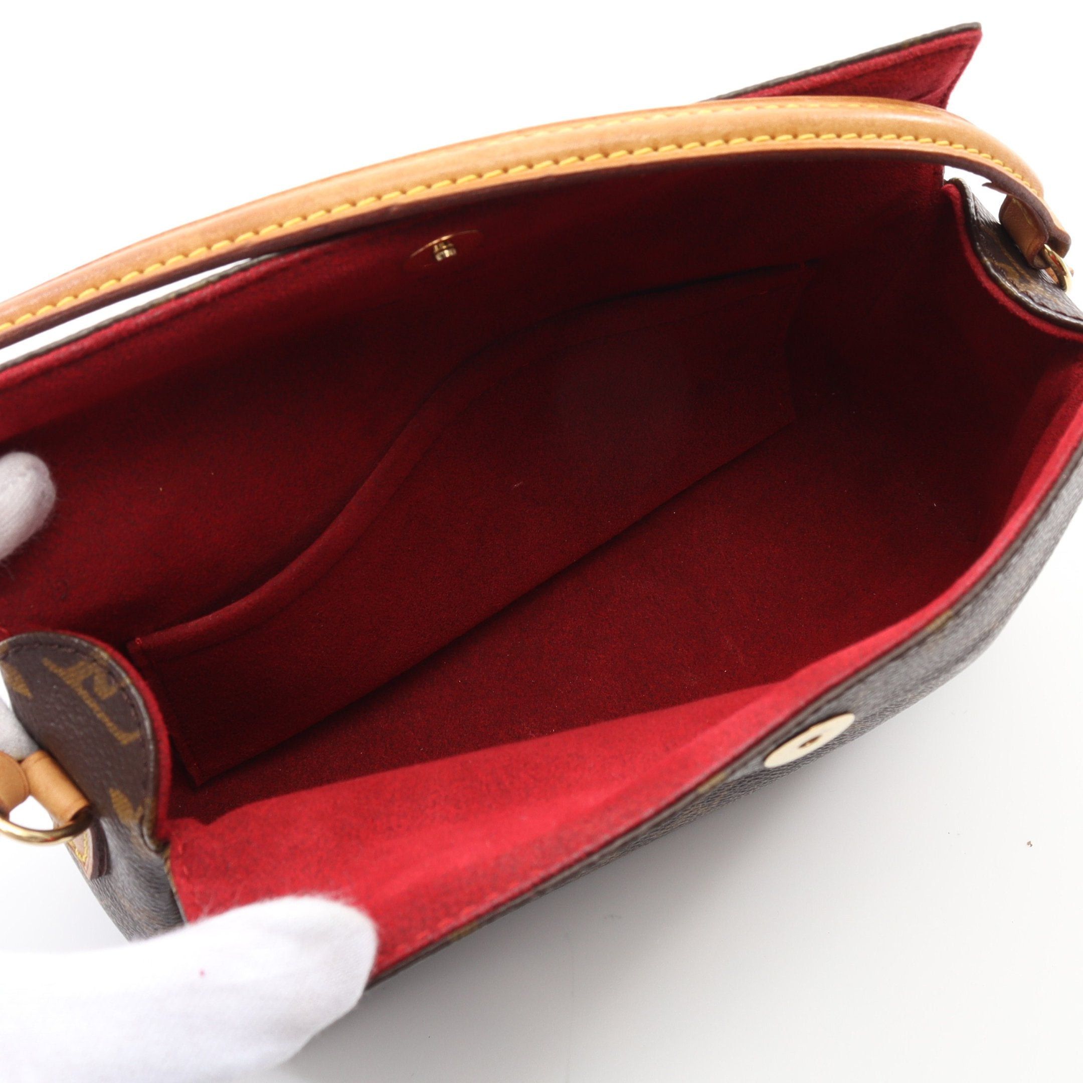 Louis Vuitton Louis Vuitton Recital Monogram Handbag Leather Brown Size ONE SIZE - 3 Thumbnail