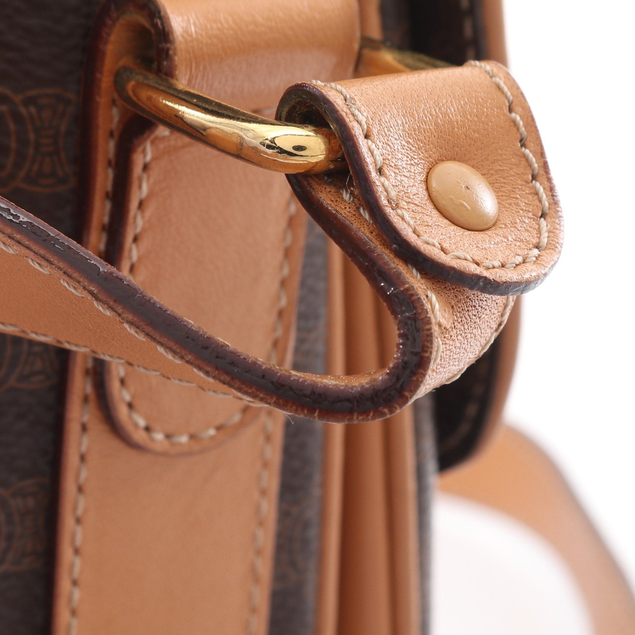 Celine Celine Macadam Shoulder Bag Leather Dark Brown Light Size ONE SIZE - 13 Thumbnail