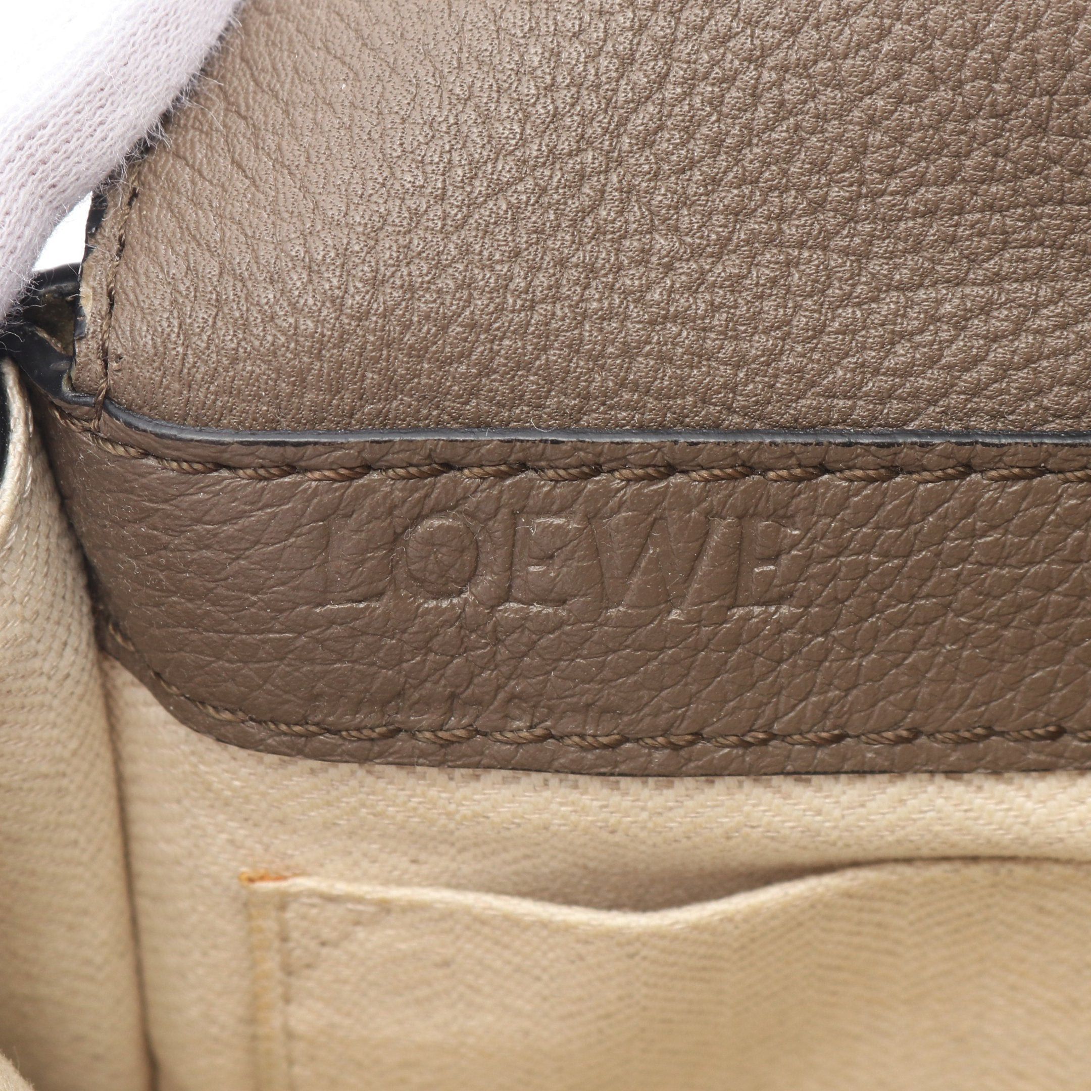 Loewe Loewe Military Bum Bag Anagram Waist Body Leather Gray Brown Size ONE SIZE - 4 Thumbnail
