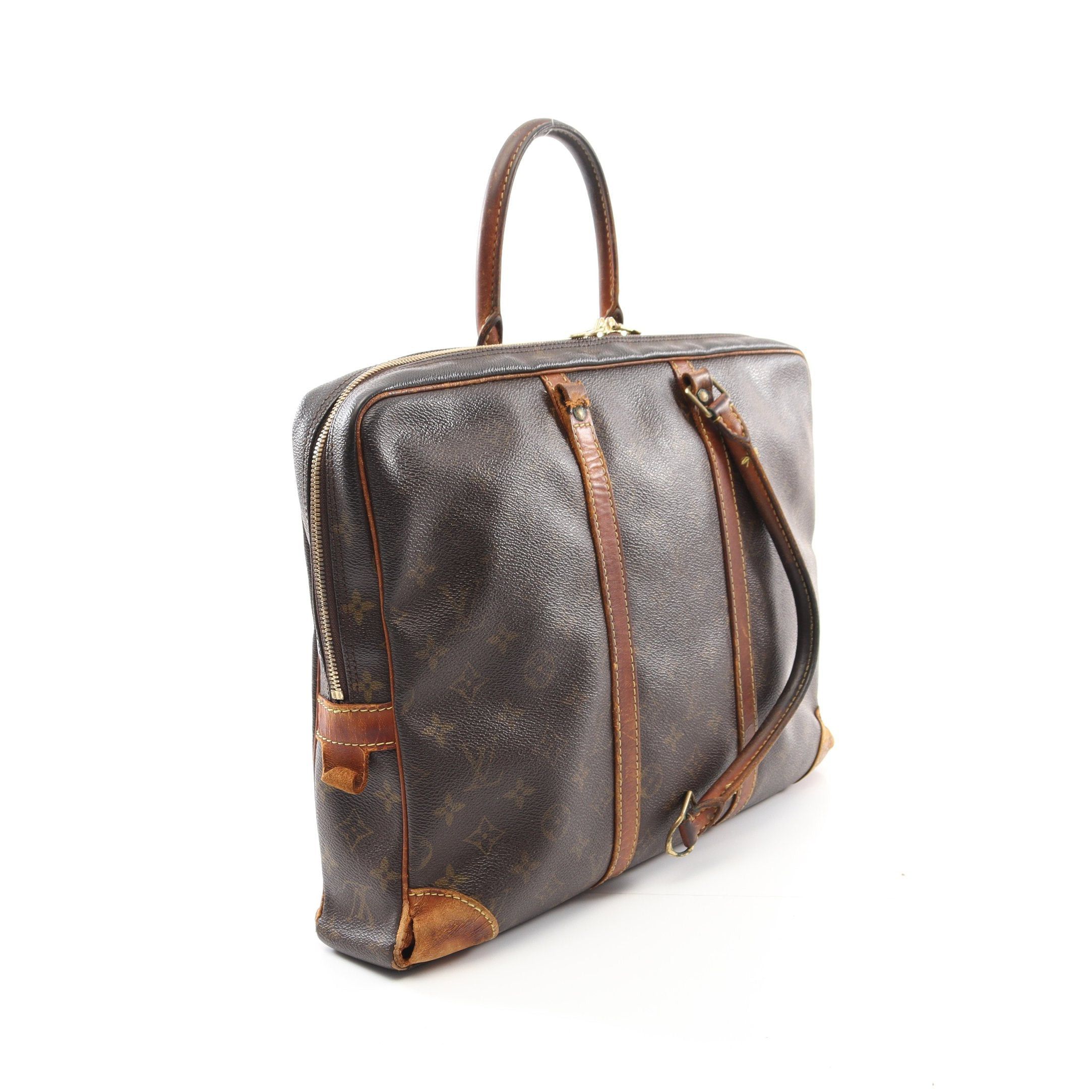 Louis Vuitton Louis Vuitton Porte Document Voyage Monogram Briefcase Business Bag Leather Brown Size ONE SIZE - 2 Thumbnail
