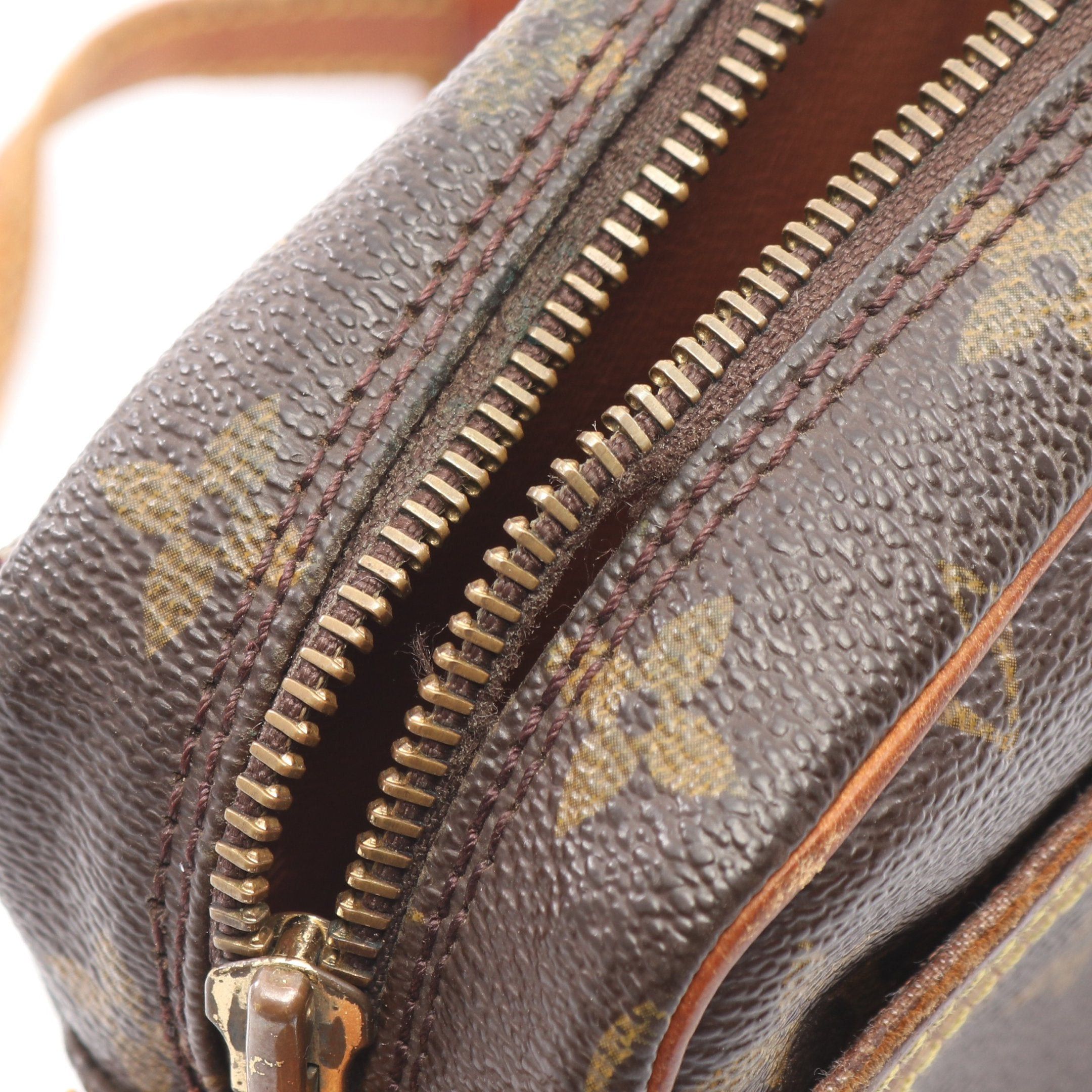 Louis Vuitton Louis Vuitton Genefille Pm Monogram Shoulder Bag Leather Brown Size ONE SIZE - 9 Thumbnail