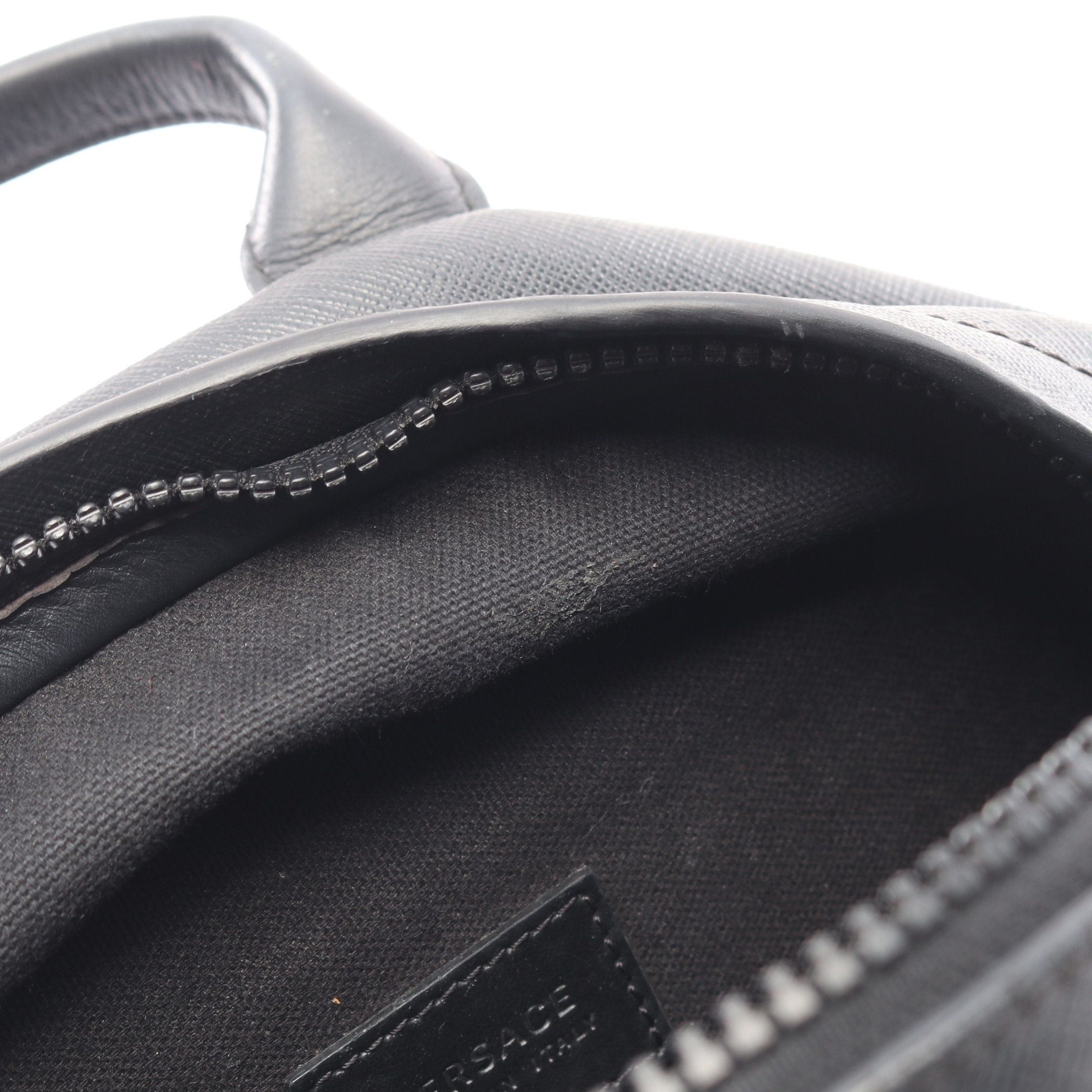Versace Versace Medusa Backpack Rucksack Leather Black Size ONE SIZE - 12 Thumbnail