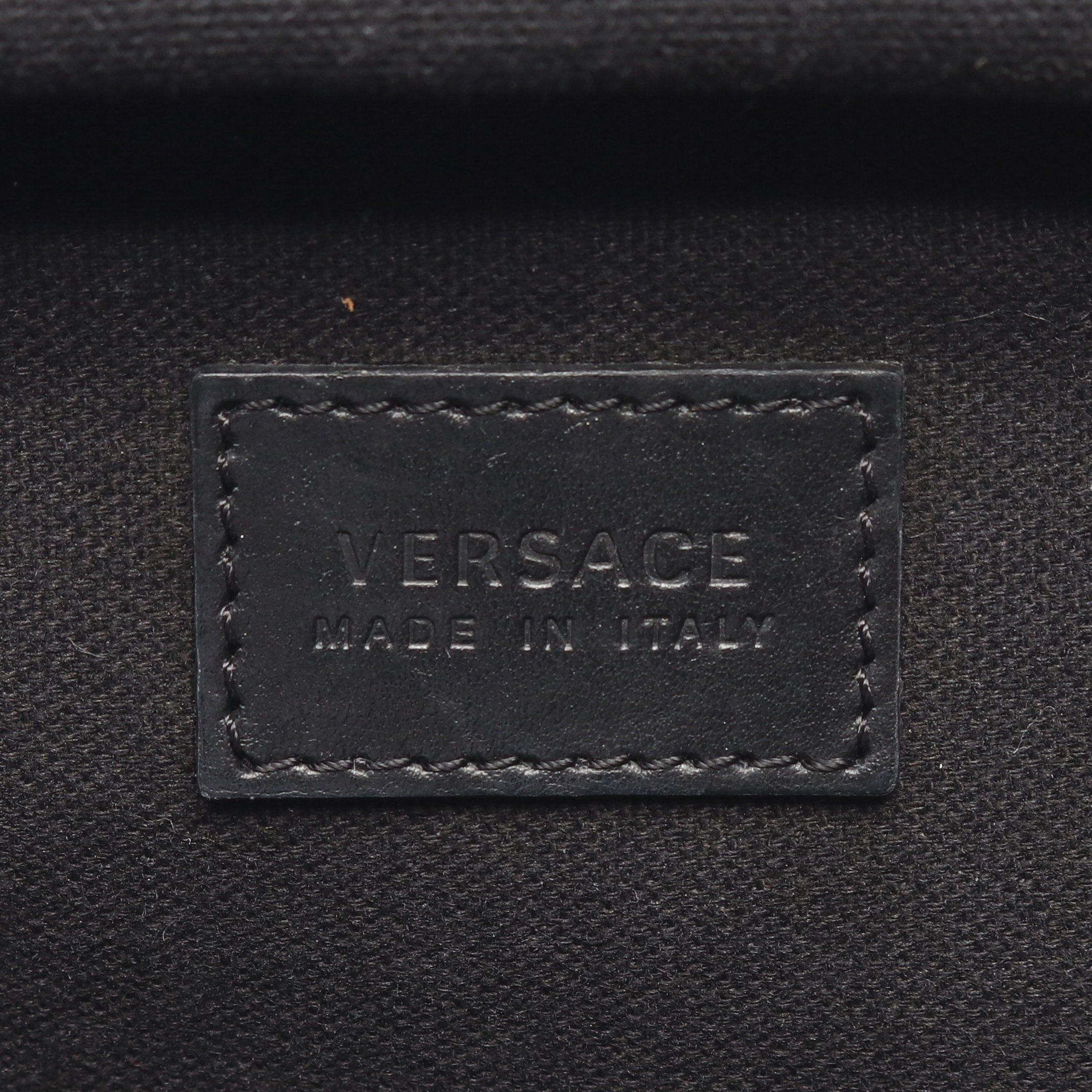 Versace Versace Medusa Backpack Rucksack Leather Black Size ONE SIZE - 4 Thumbnail