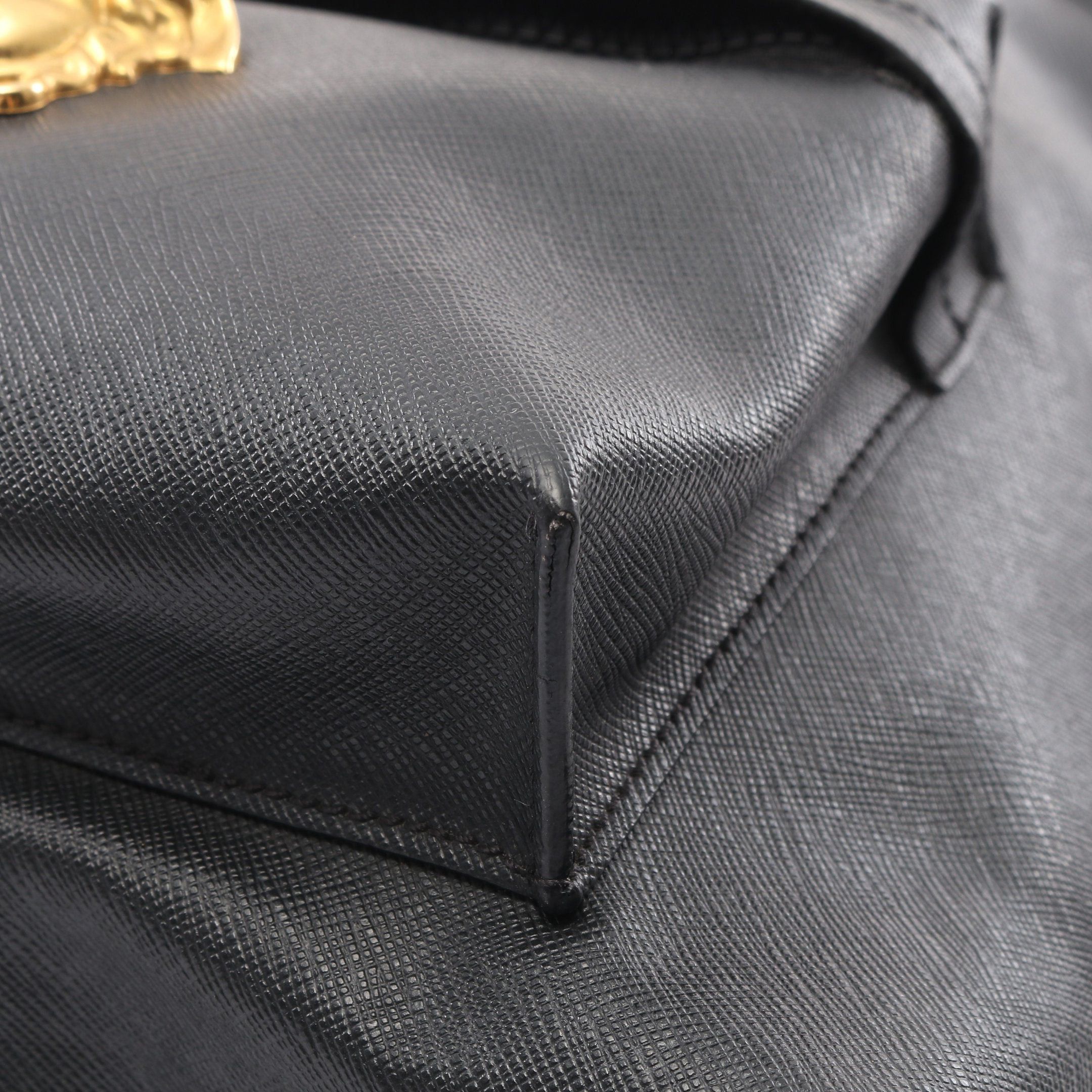 Versace Versace Medusa Backpack Rucksack Leather Black Size ONE SIZE - 7 Thumbnail