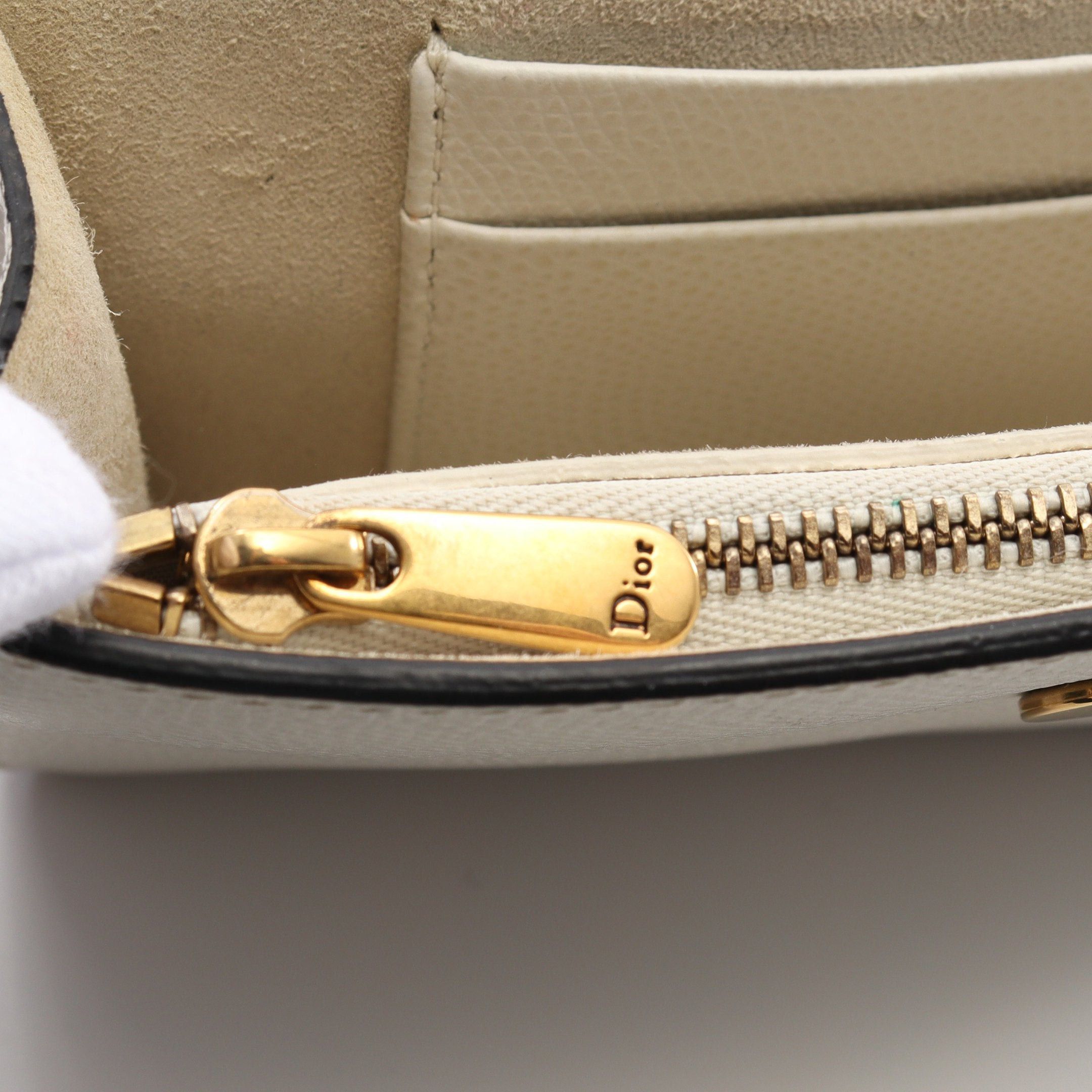 Dior Dior Saddle Body Bag Waist Leather Off White Size ONE SIZE - 4 Thumbnail