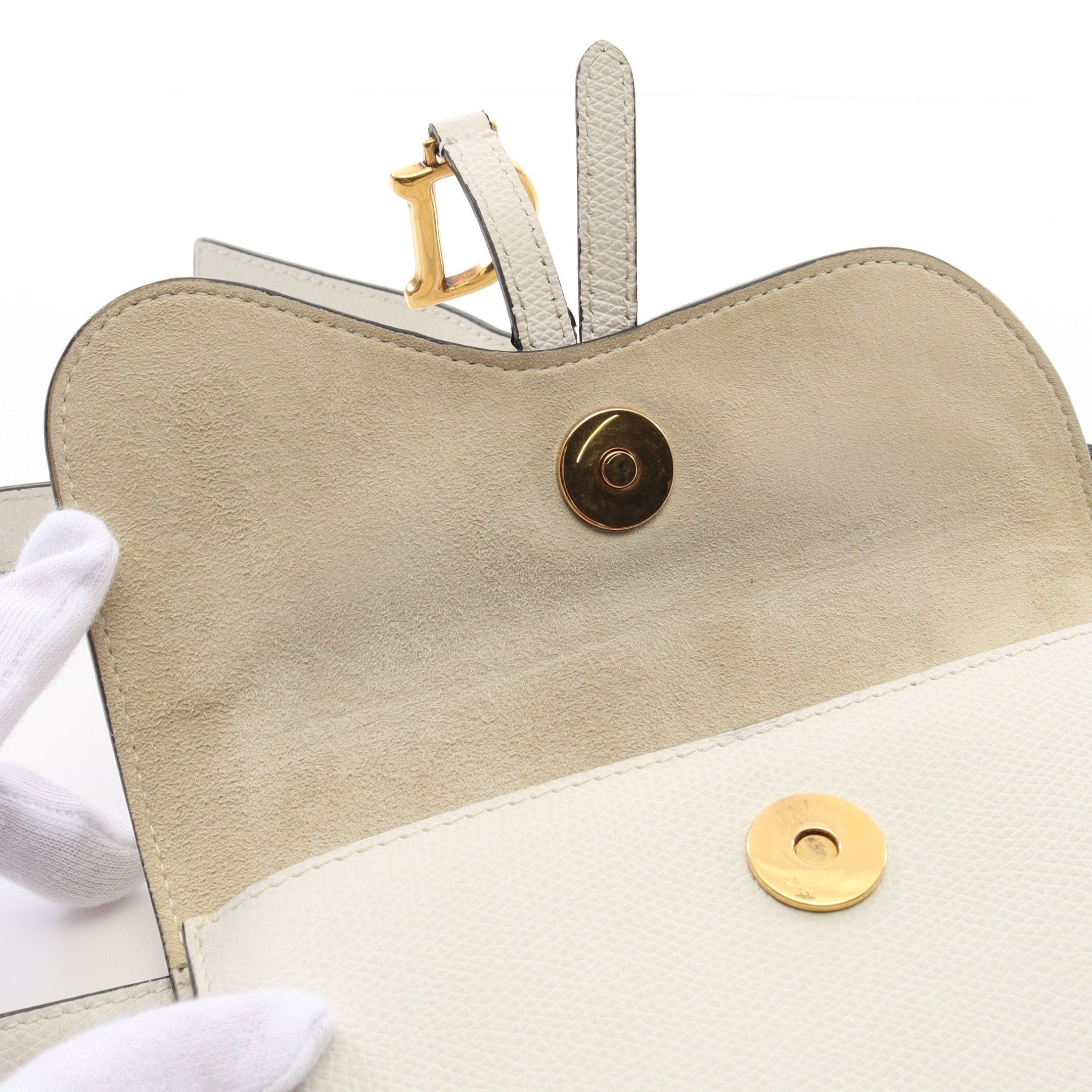 Dior Dior Saddle Body Bag Waist Leather Off White Size ONE SIZE - 5 Thumbnail