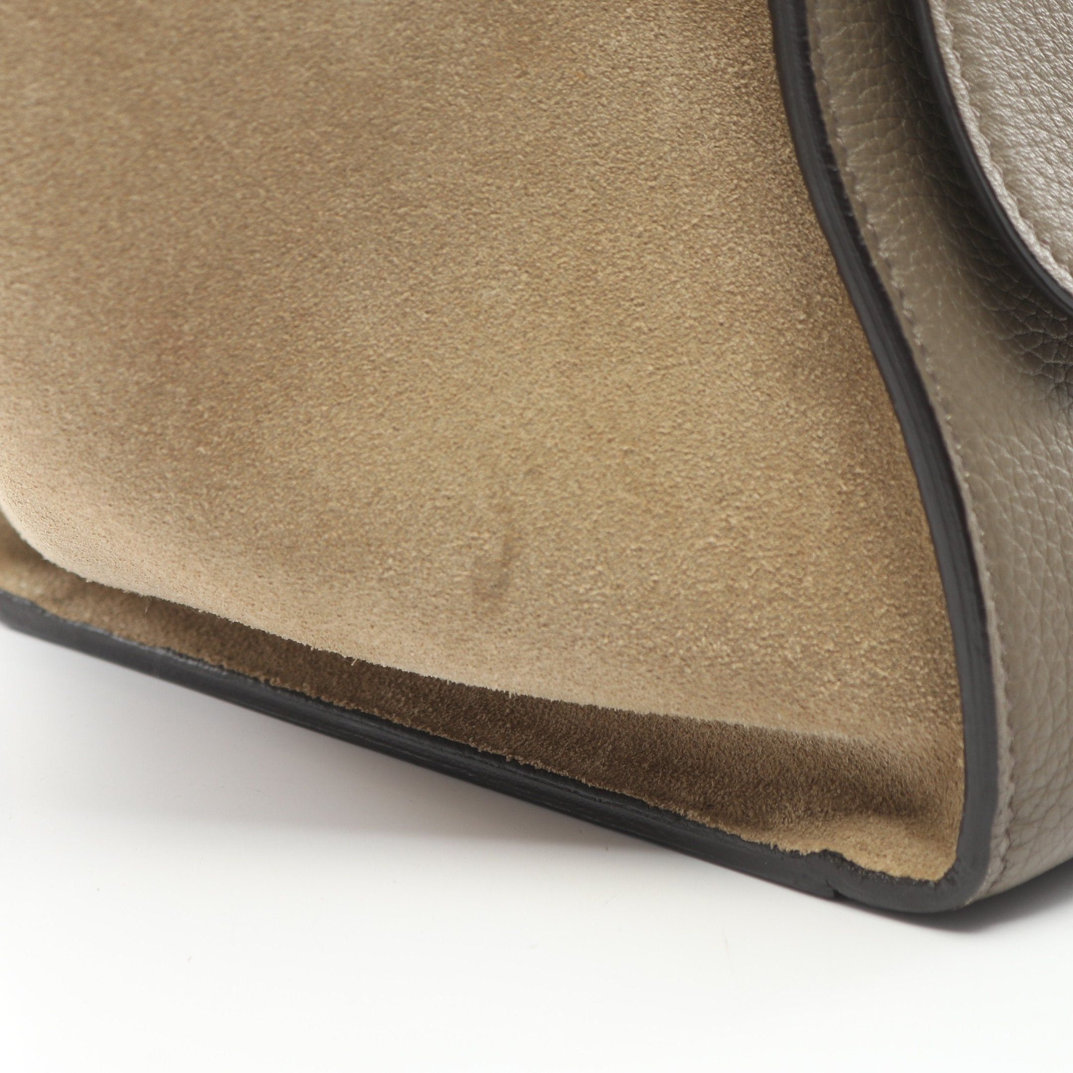 Celine Celine Trapeze Small Handbag Leather Suede Gray Brown Size ONE SIZE - 10 Thumbnail