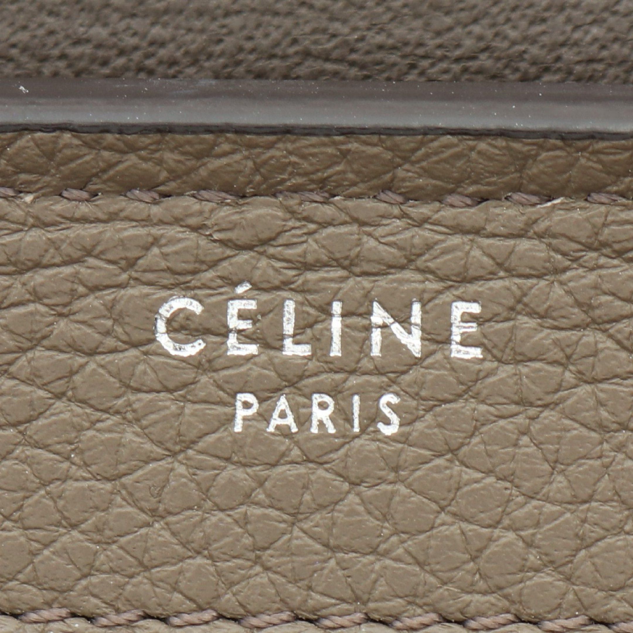 Celine Celine Trapeze Small Handbag Leather Suede Gray Brown Size ONE SIZE - 4 Thumbnail