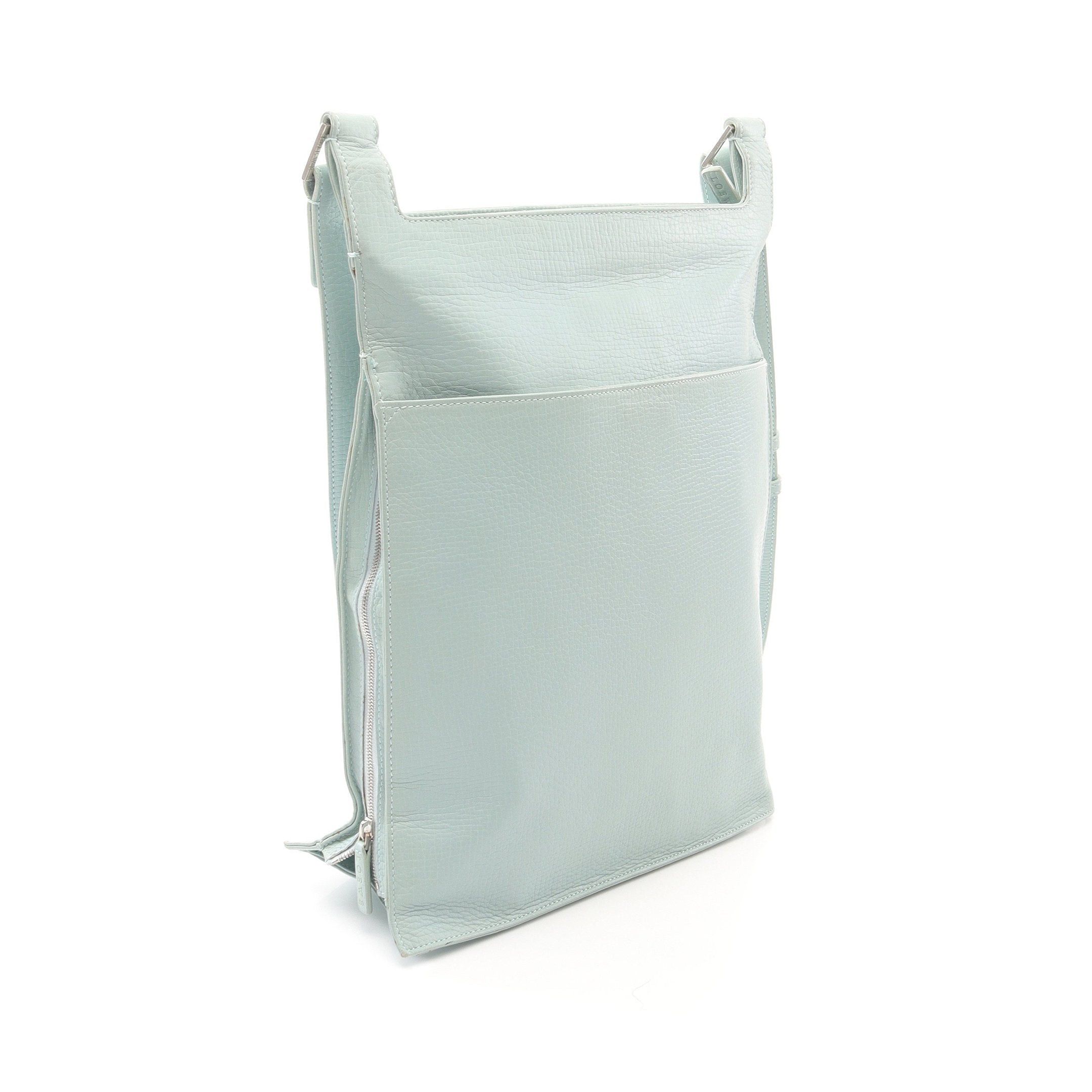 Loewe Loewe Shoulder Bag Leather Light Blue Logo Embossed Size ONE SIZE - 2 Thumbnail