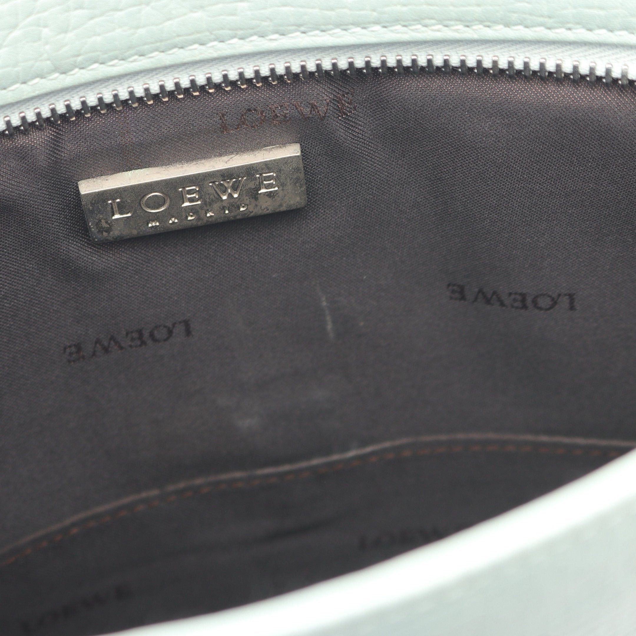 Loewe Loewe Shoulder Bag Leather Light Blue Logo Embossed Size ONE SIZE - 5 Thumbnail